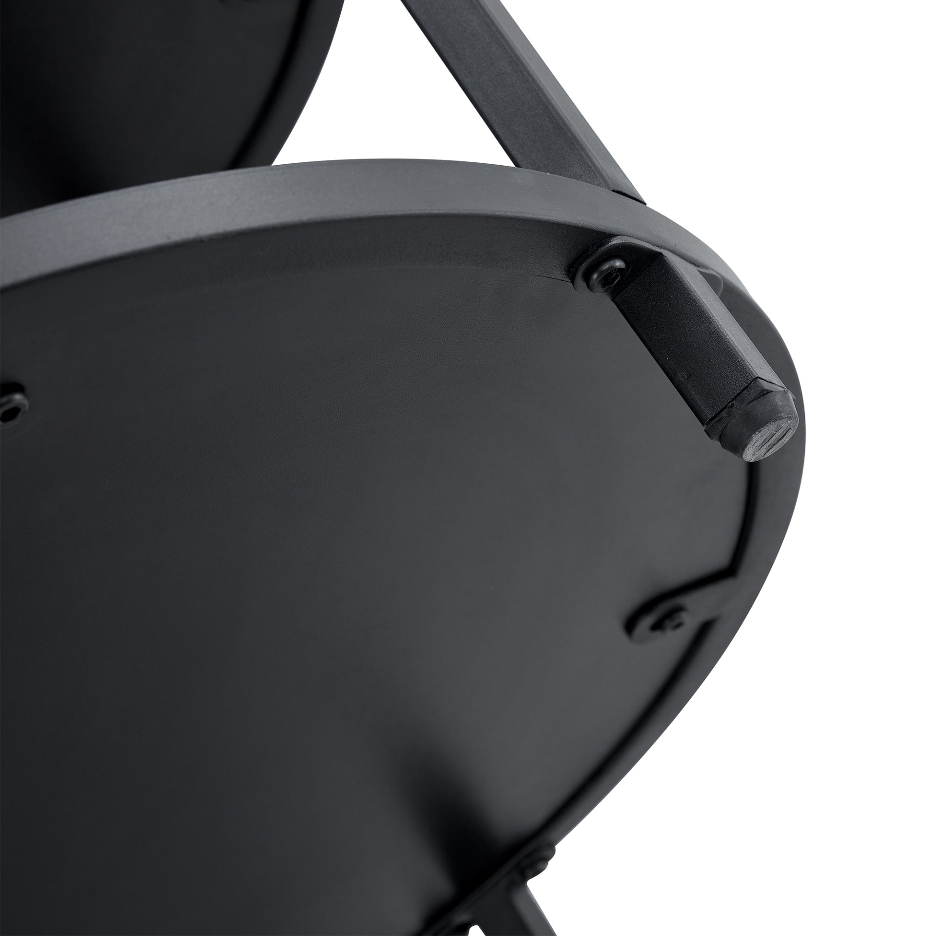 Diameter - Modern Splicing Circular Dining Table Double Layer Storage - Wood / Black - Image 12