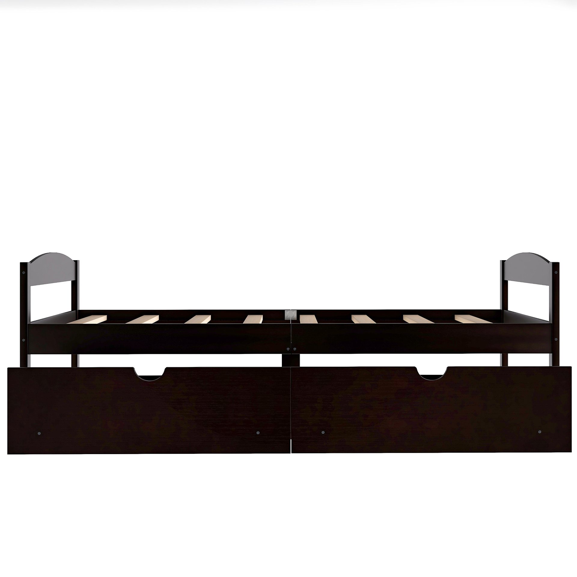 Twin Size Platform Bed With 2 Drawers - Espresso - Image 13