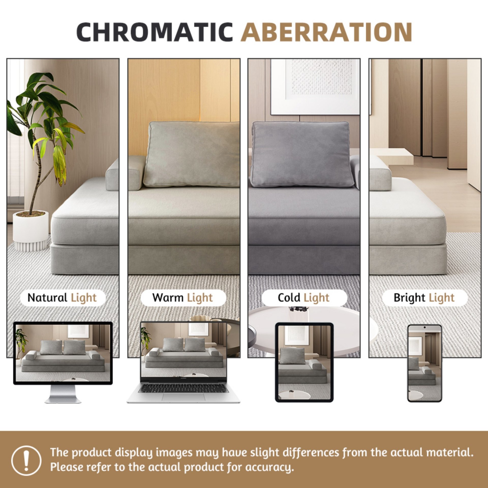 Multifunctional Convertible Sofa Bed With 2 Tumbler Backrests And 2 Pillows, Diy Modern Upholstered Couch - Light Gray - Image 14