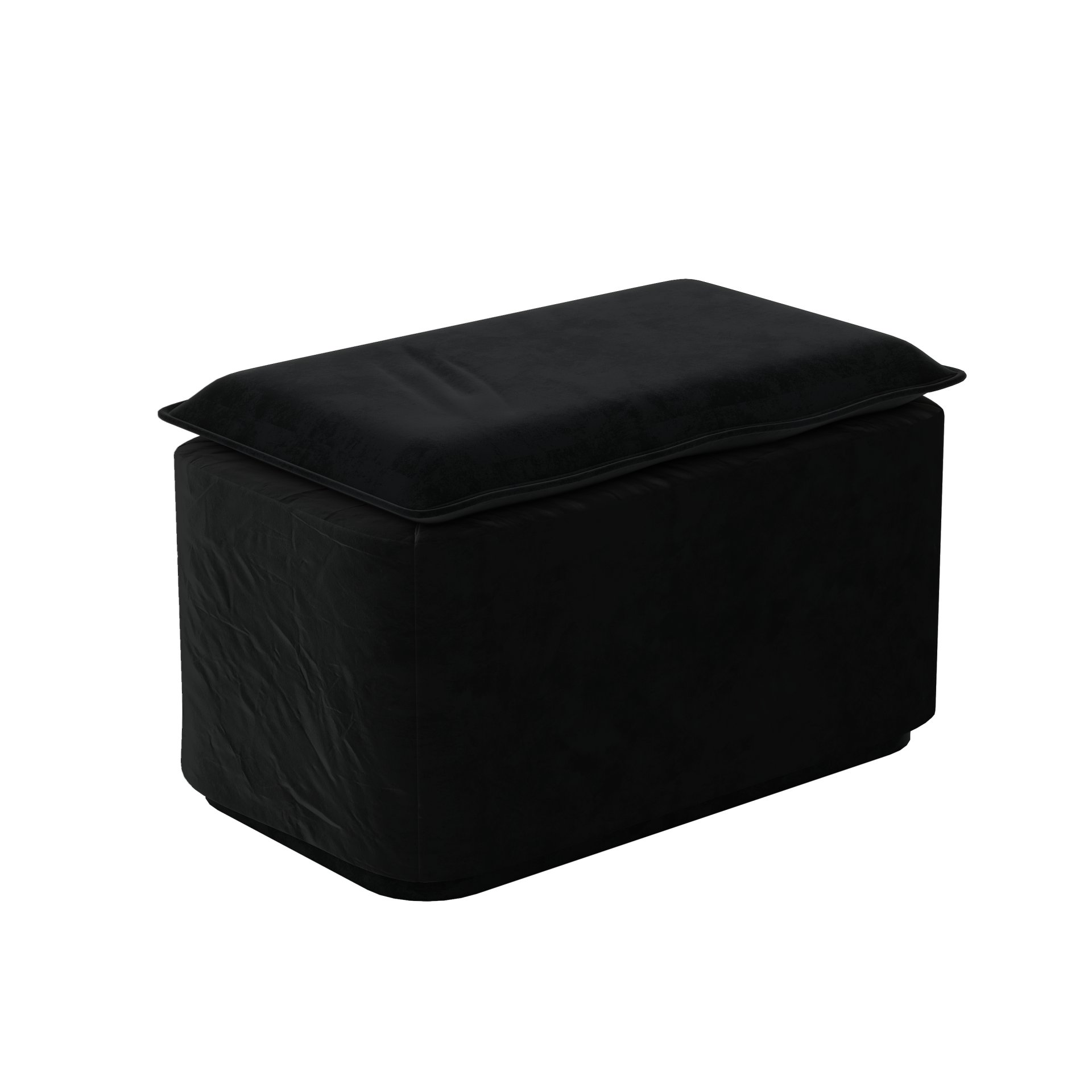 3 In 1 Pull Out Sofa Bed, Convertible Sleeper Sofa Bed, 3 Seater Sofa With Movable Ottoman - Black - Image 25