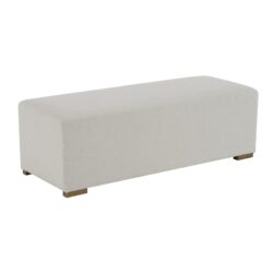 Simple Long Ottoman For Living Room - White