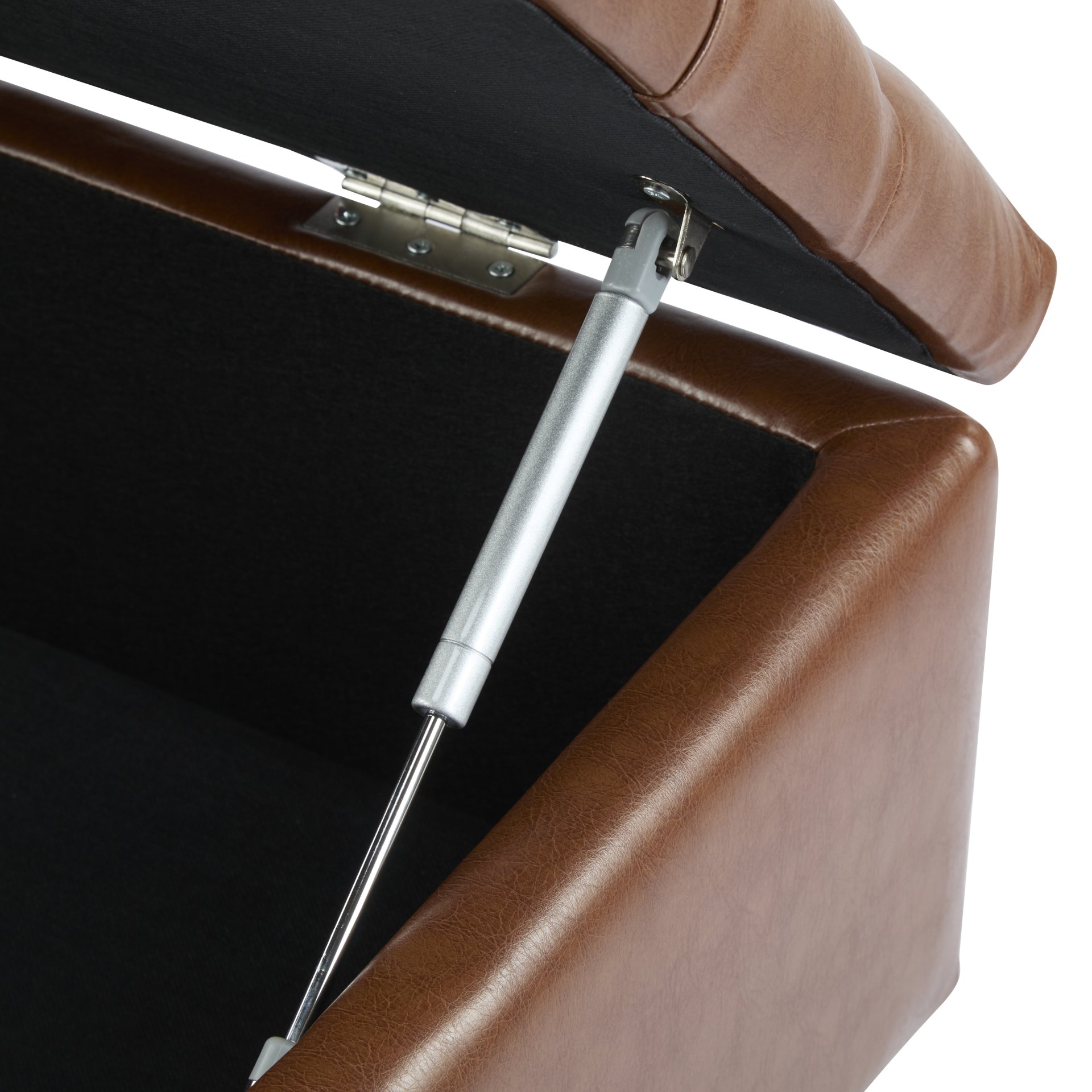 Ottoman Bench With Storage - Brown - Image 11