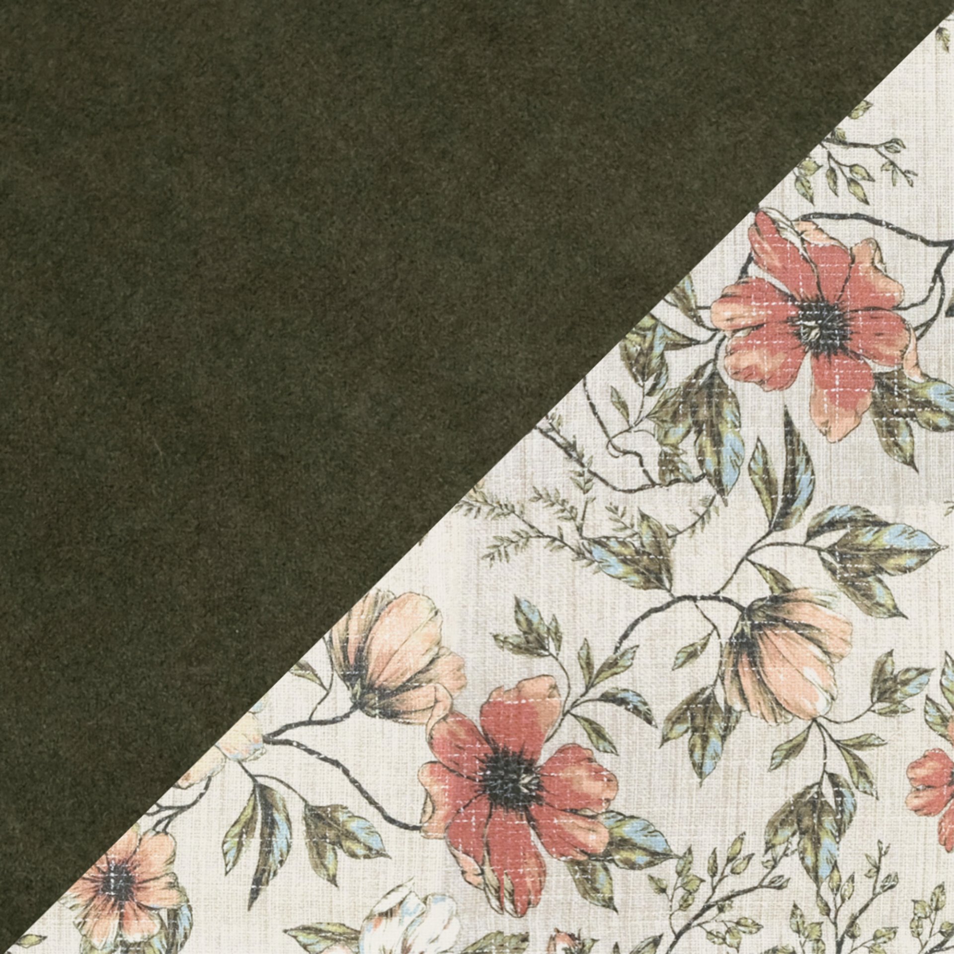 Accent Chair With Unique Print Fabric - Green - Image 7