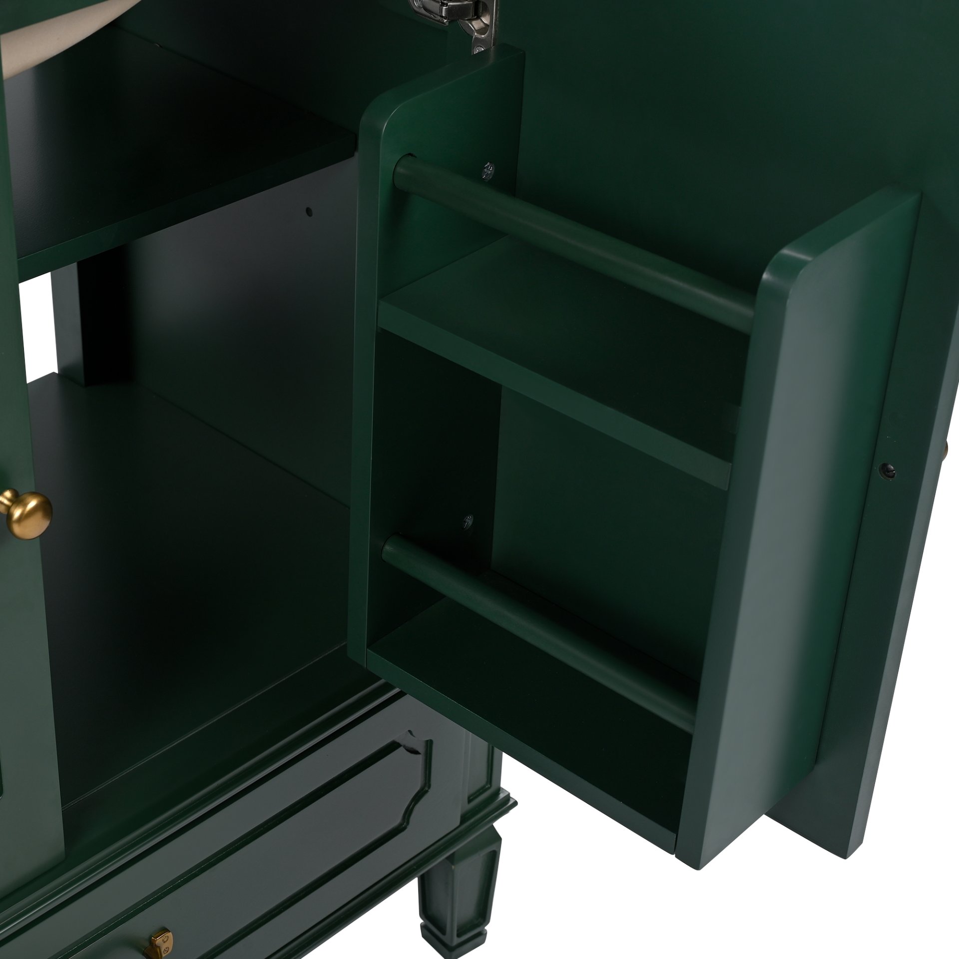 30" Bathroom Vanity With Sink, Soft Closing Door, Multi Functional Storage - Green - Image 23