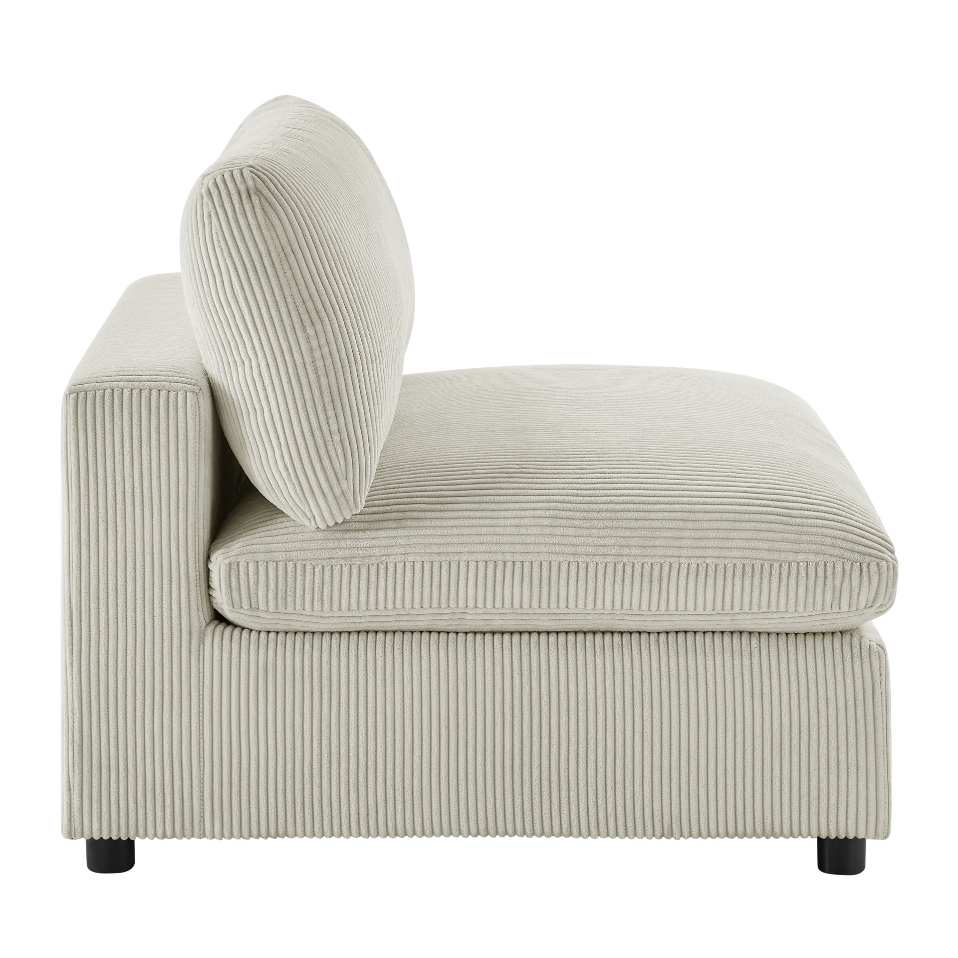 Chelsea - Armless Chair - Beige - Image 5