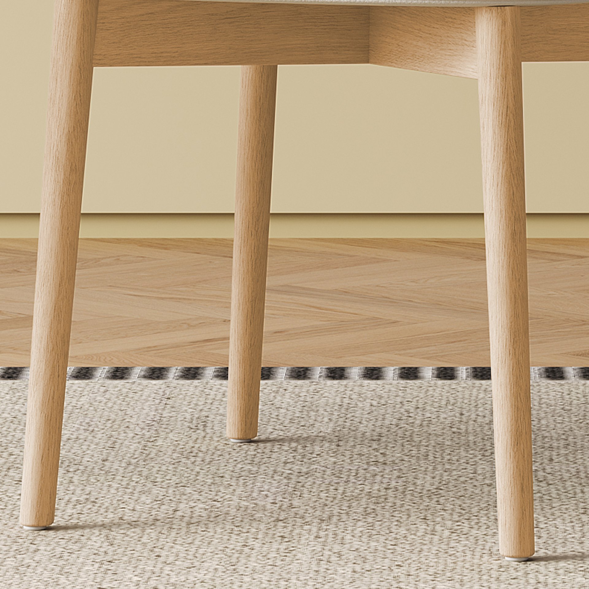 Dining Chair For Dining Room, Kitchen (Set of 2) - White - Image 12