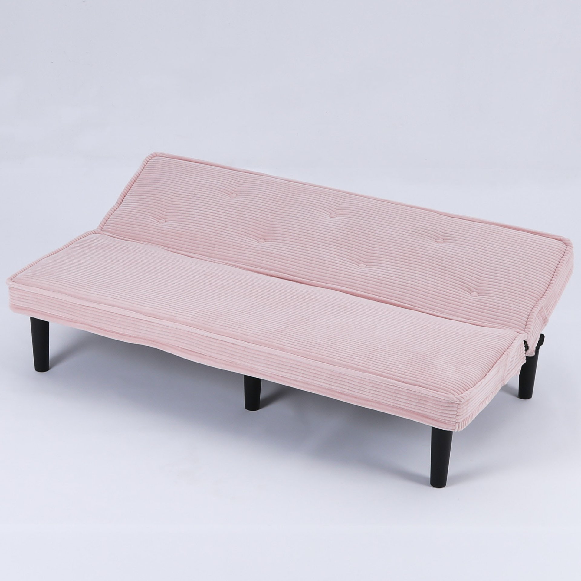 Modern Sofa Bed - Black / Beige / Pink - Image 14