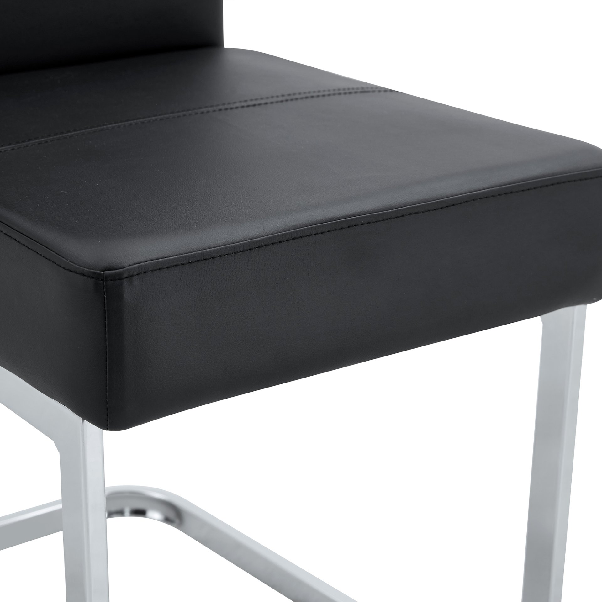 (Set of 4) Thickened Dining Chairs With Built In Spring Packages And Ergonomic Design Perfectly Blending Comfort And Elegance - Black - Image 16