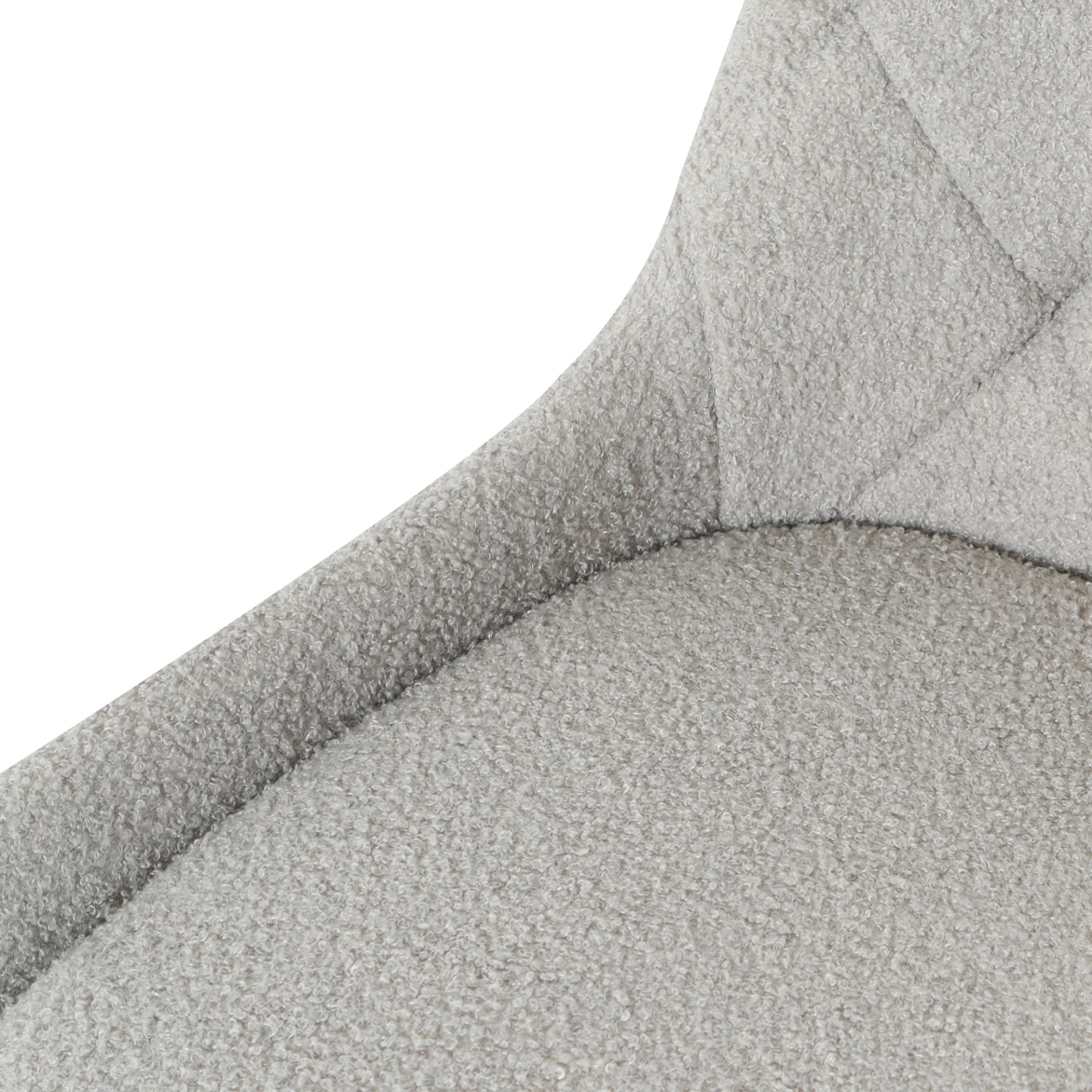 Modern Teddy Velvet Fabric Dining Chair With Gold Plated 5 Claw Legs - Gray - Image 13