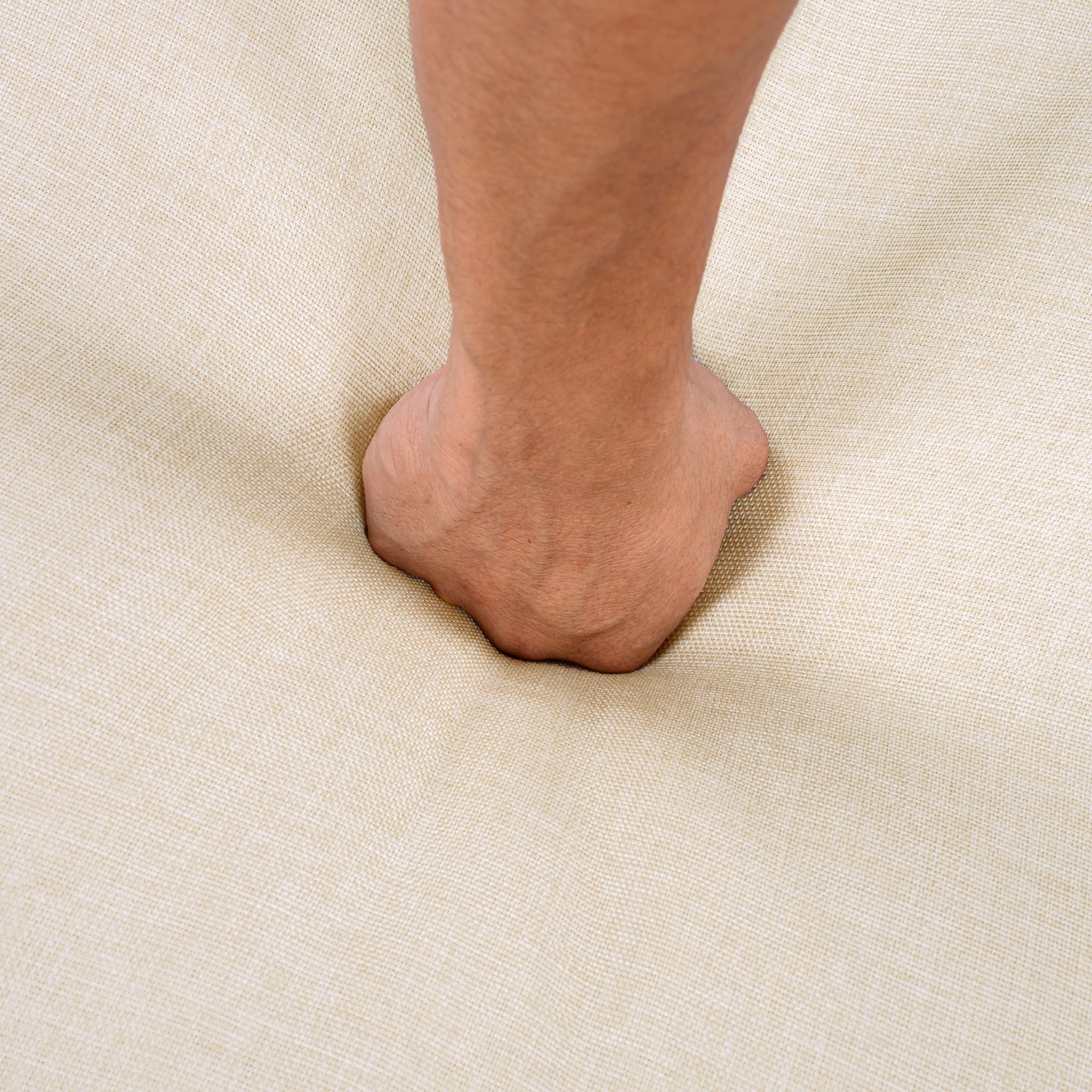 Outdoor Patio Lounge Chair - Teak / Beige - Image 13