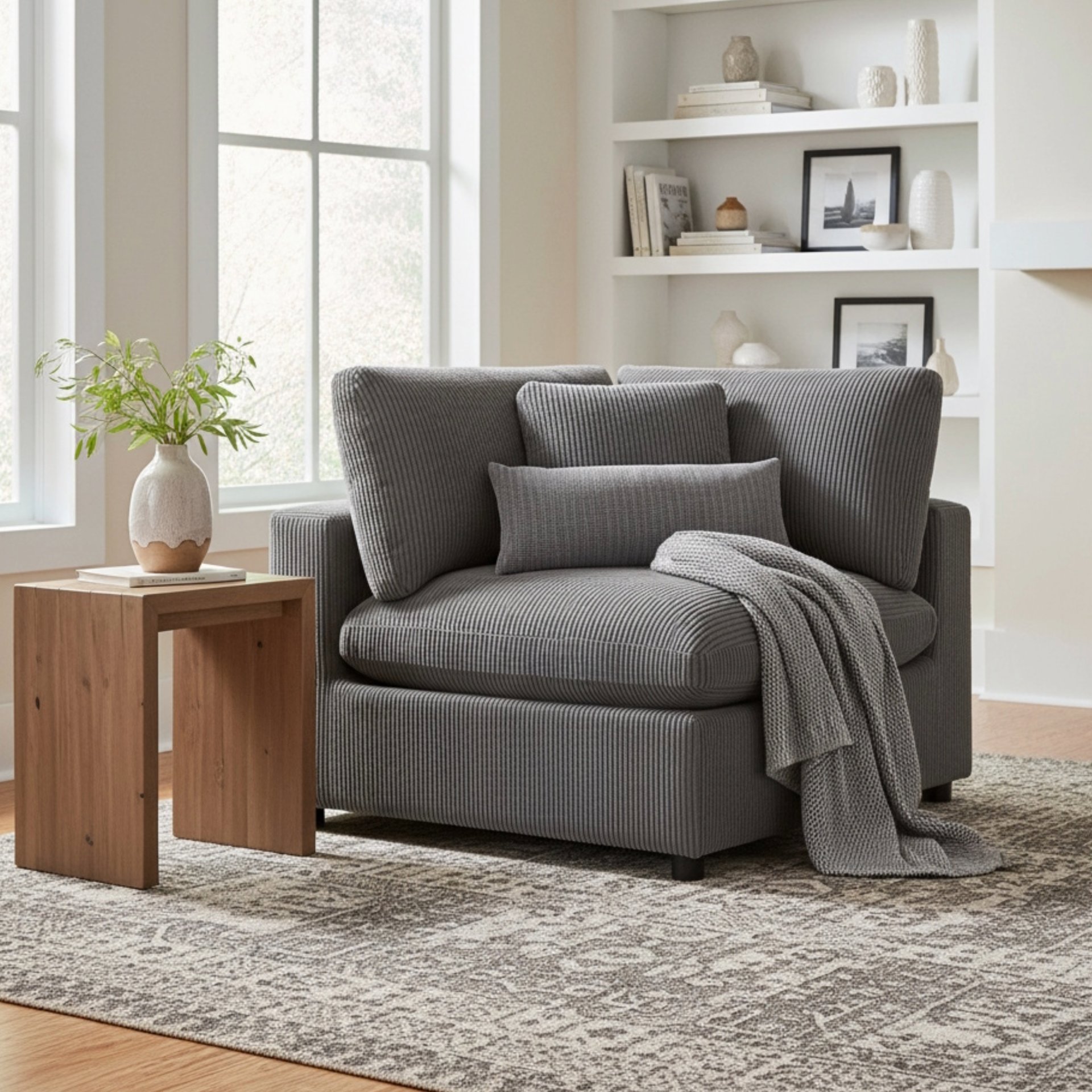 Chelsea - Corner Wedge - Charcoal - Image 2