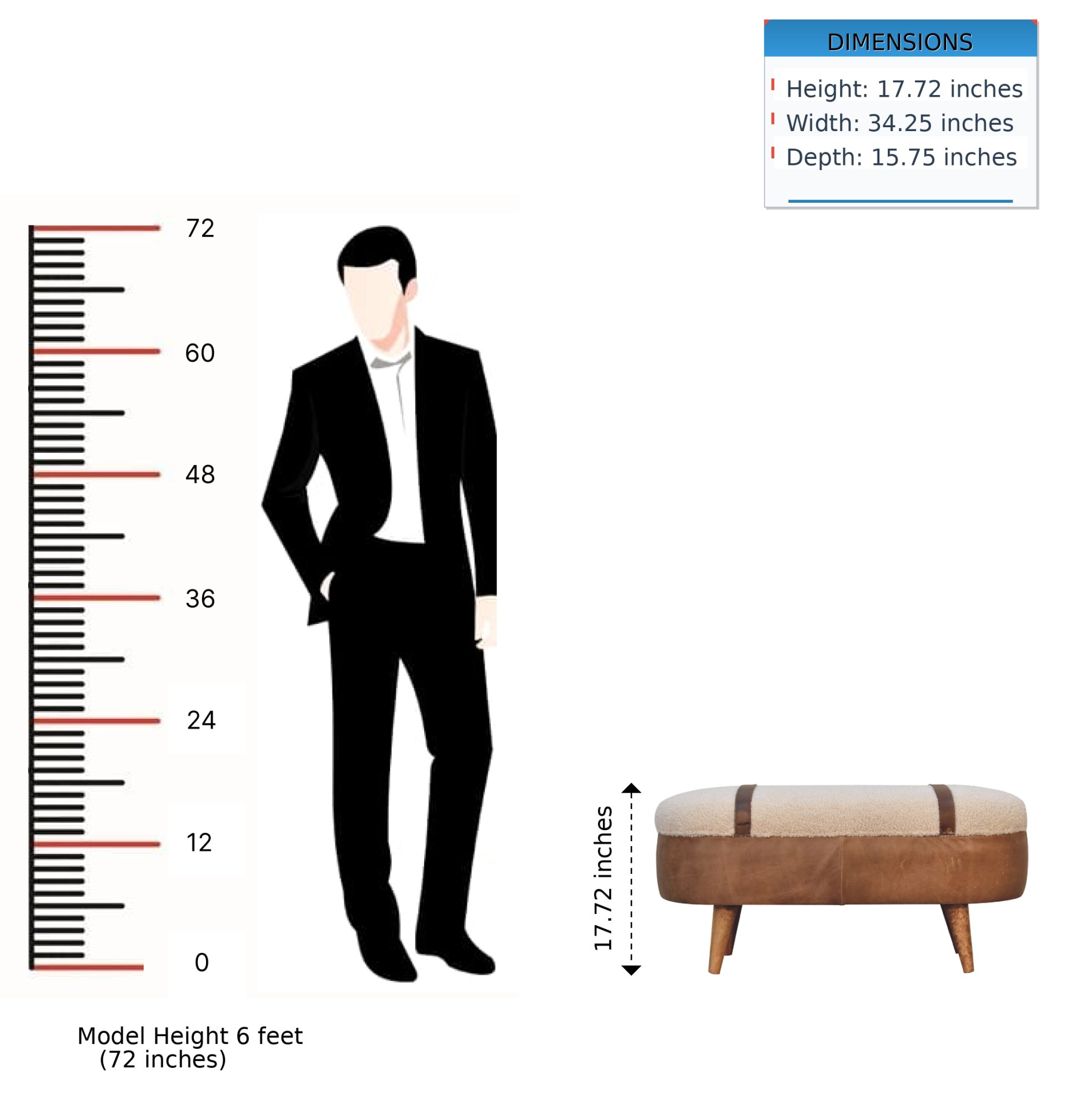 Buffalo - Boucle Nordic Bench - Tan - Image 12