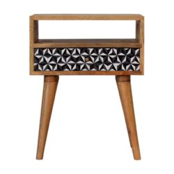 Mosaic Nightstand, 1 Drawer - Oak