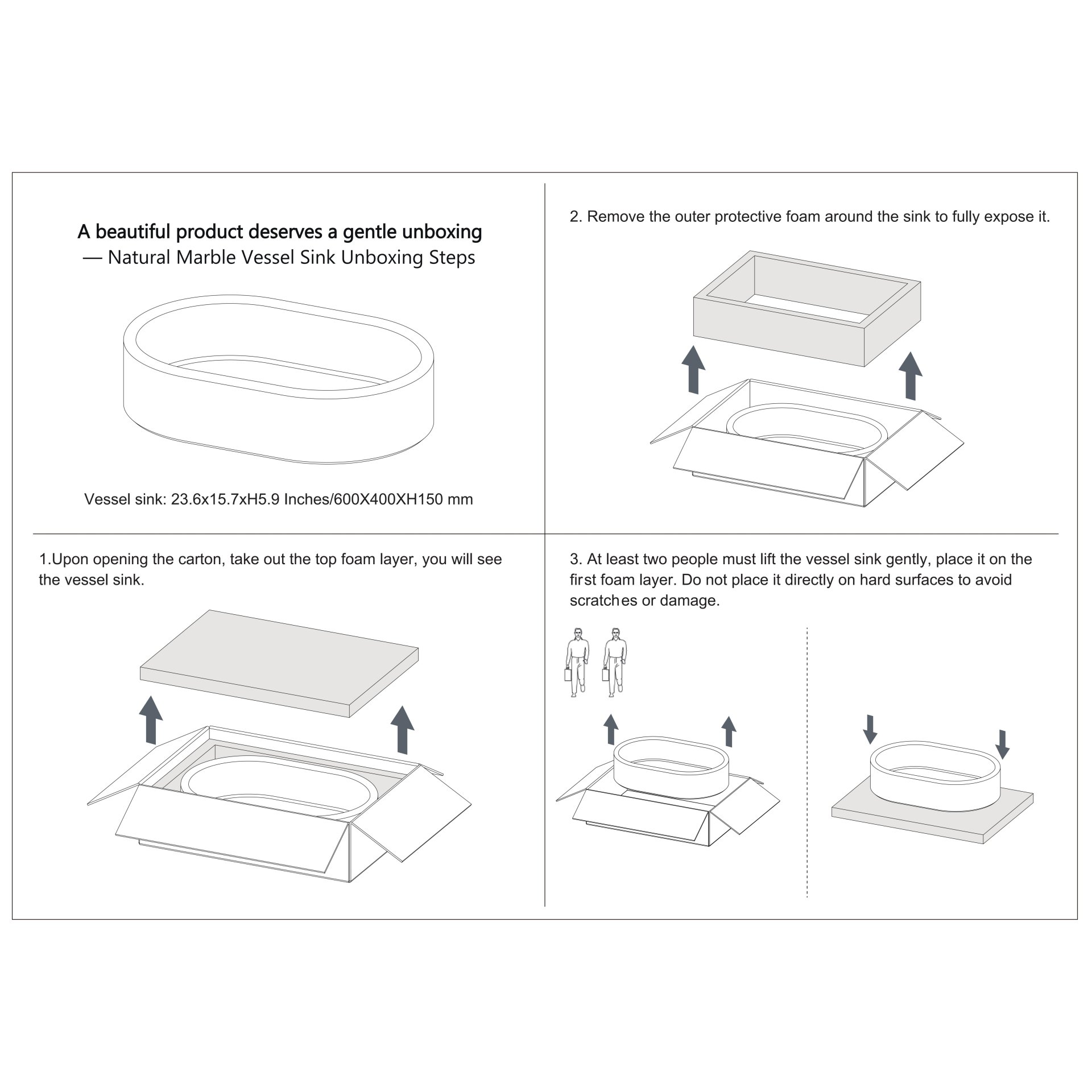 Vessel Sink, Semi Polished Surface, Genuine Real Marble, Oval Shape - Green - Image 2
