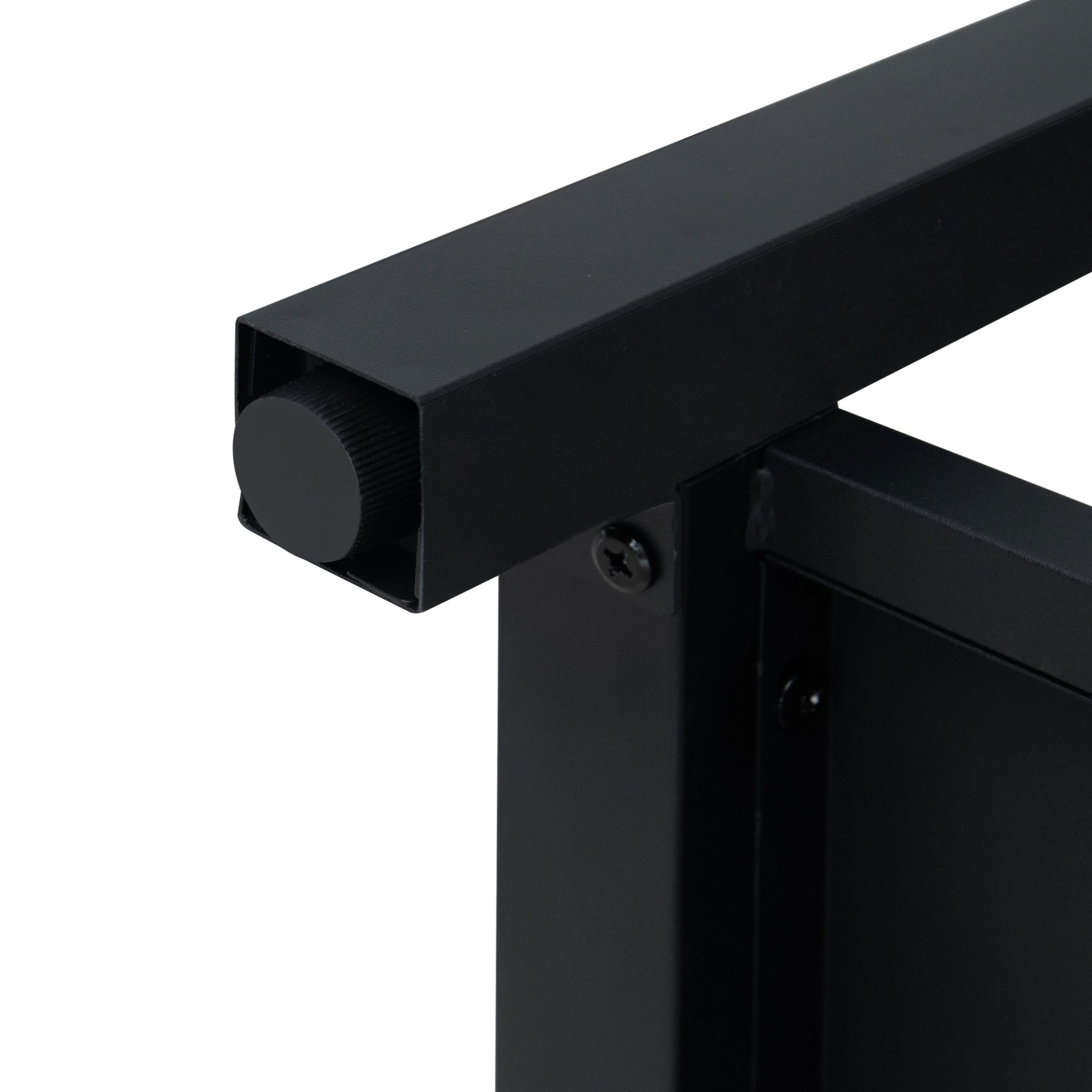 Modern Freestanding Bathroom Vanity With White Ceramic Sink, Hot And Cold Faucet, 2 Door Cabinet & Open Iron Shelf, Magnesium Oxide And Iron Frame - Walnut - Image 21