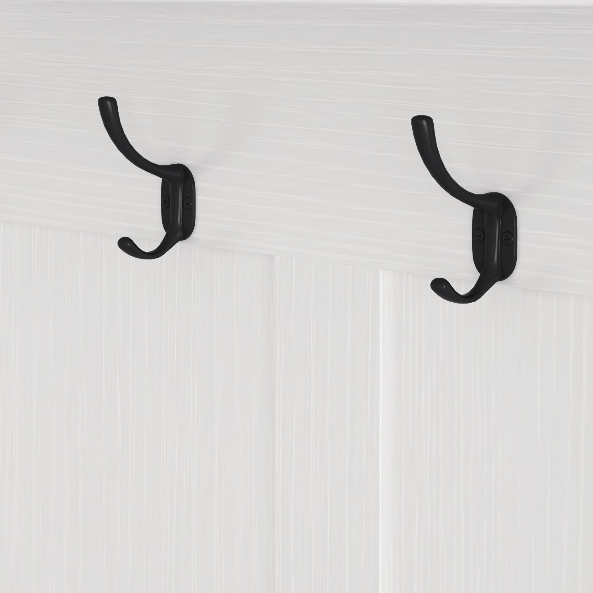 Hallway Hall Tree With Removable Cushion Bench, Coat Rack, Storage Shelves - White - Image 14