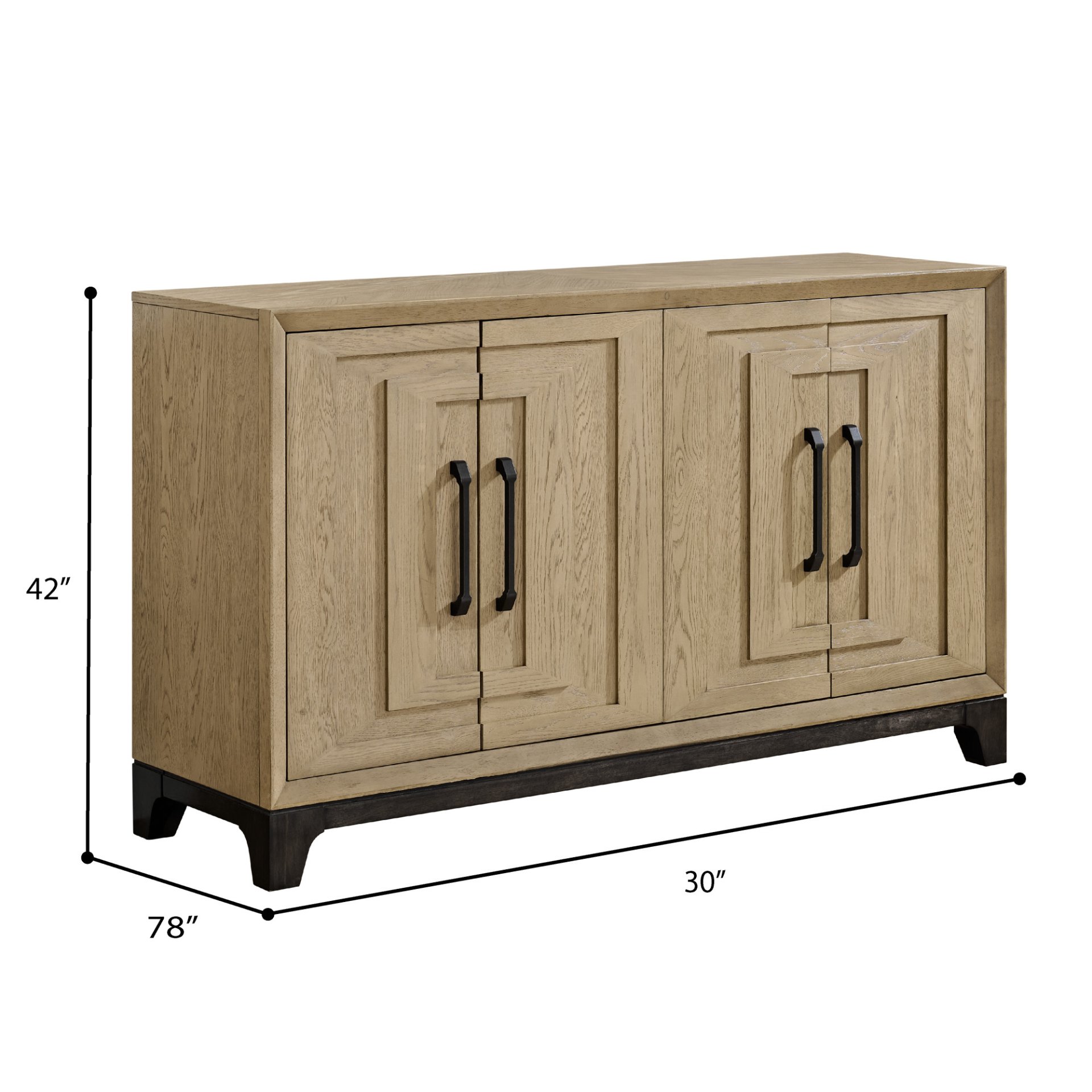 Sideboard With Ample Storage - Brown - Image 3