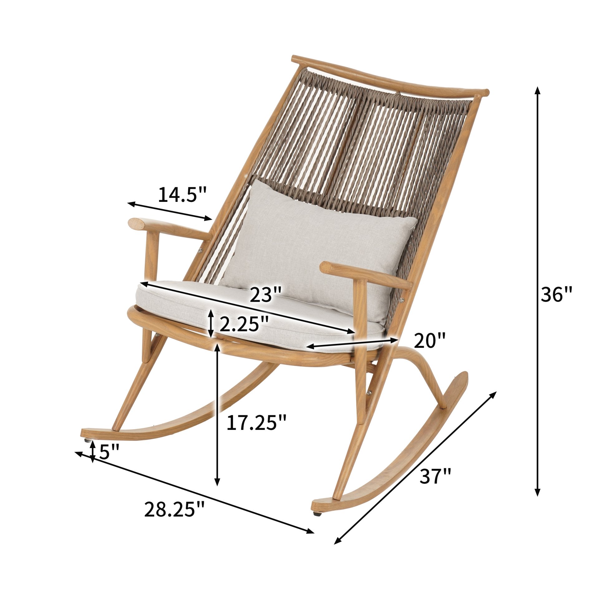 Outdoor Rocking Chair - Maple - Image 3