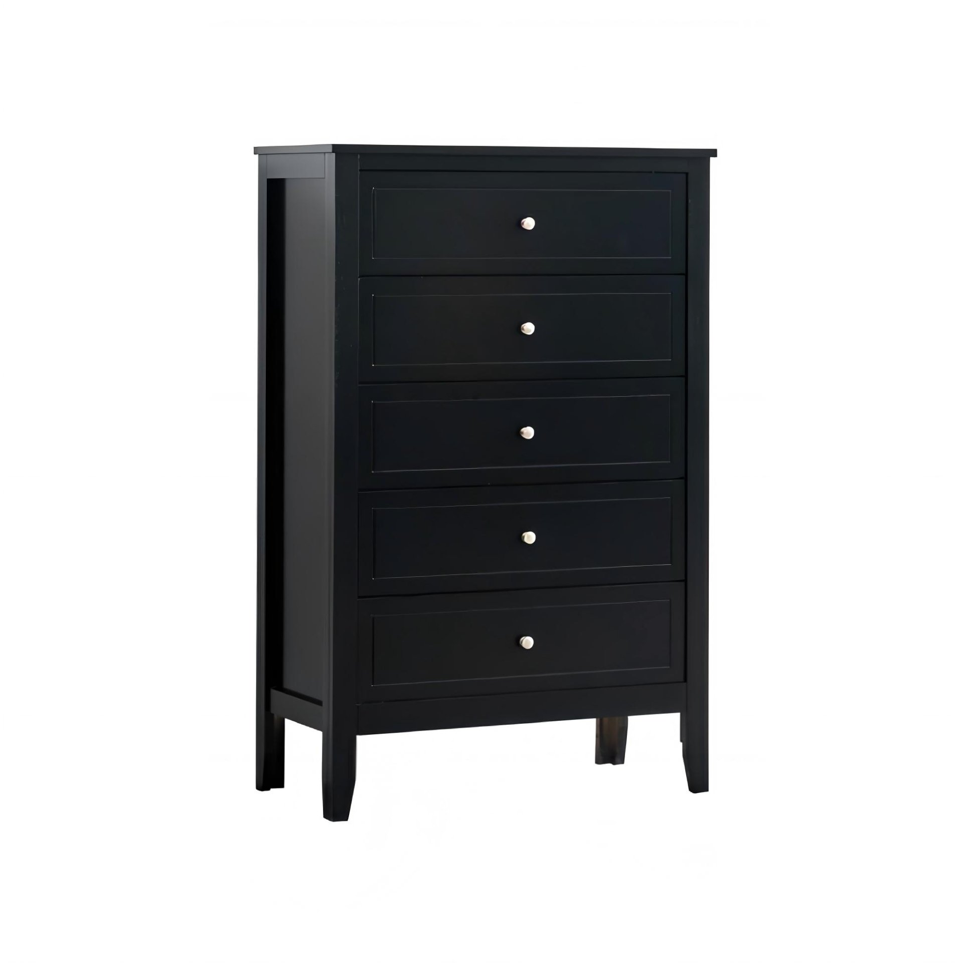 Daniel - Chest, 5 Drawer Storage Furniture - Black - Image 4