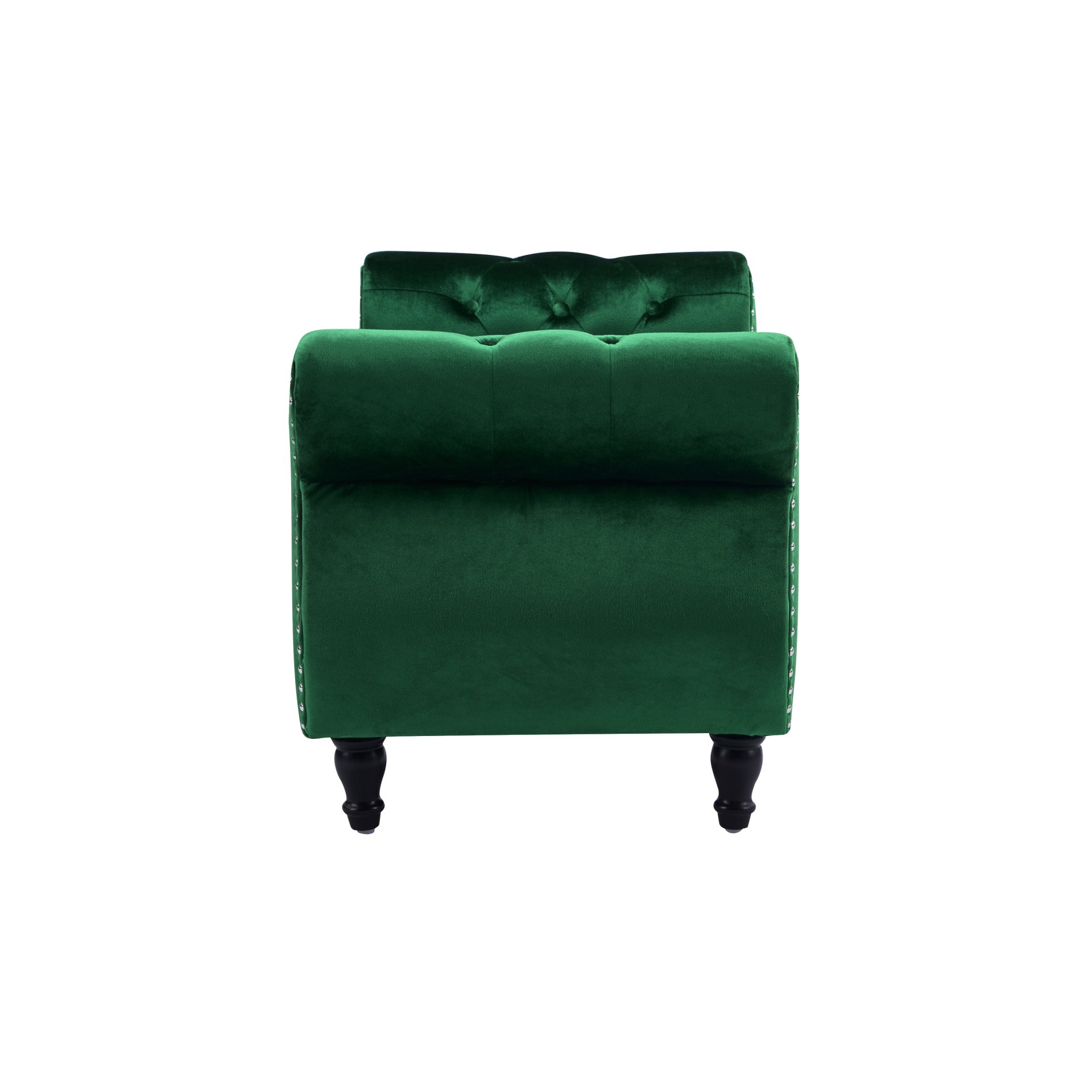 Multifunctional Storage Ottoman Bench With 1 Pillow - Emerald - Image 7