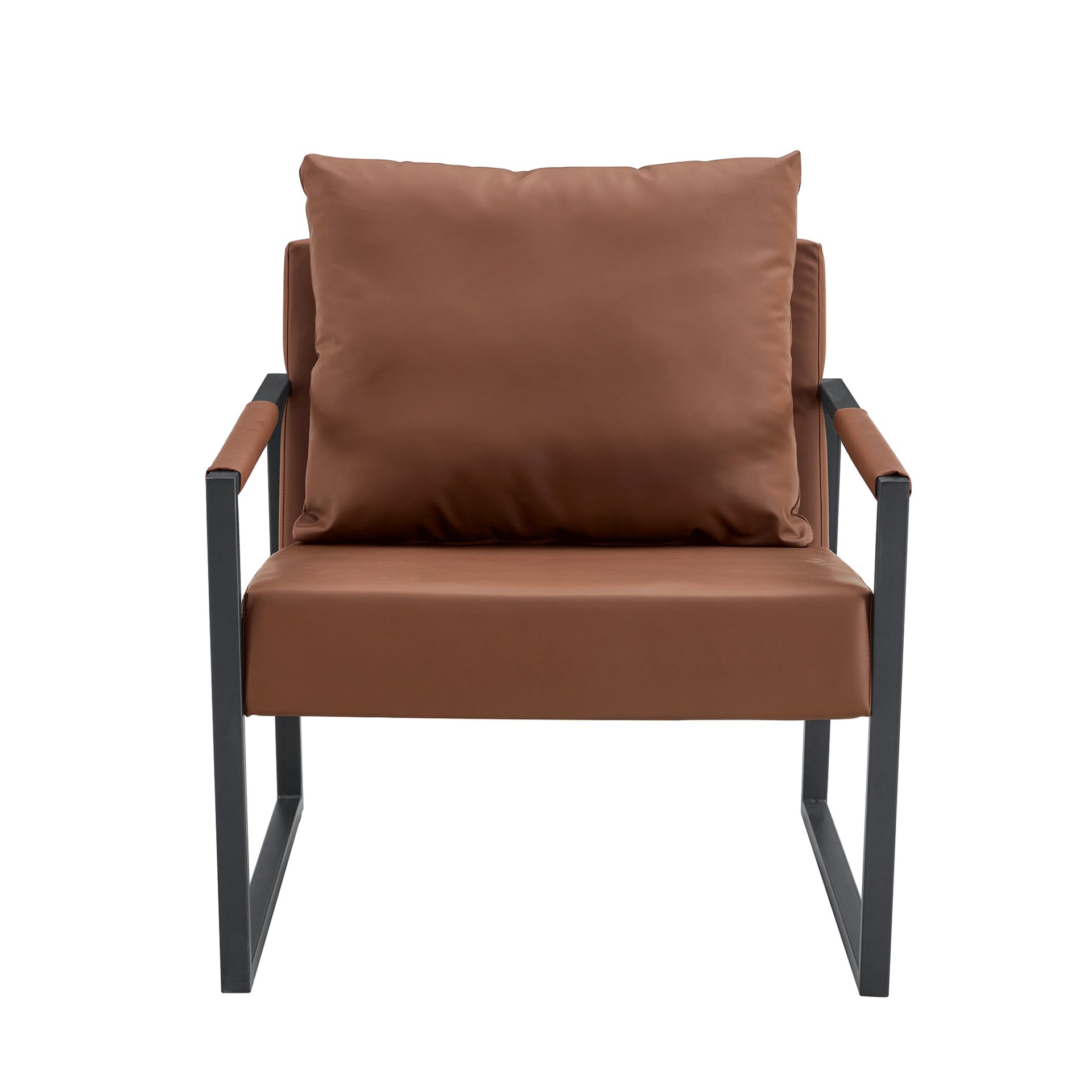 Classic Metal Frame Sofa Ergonomically Designed, A Perfect Blend Of Modern And Industrial Styles - Brown - Image 21