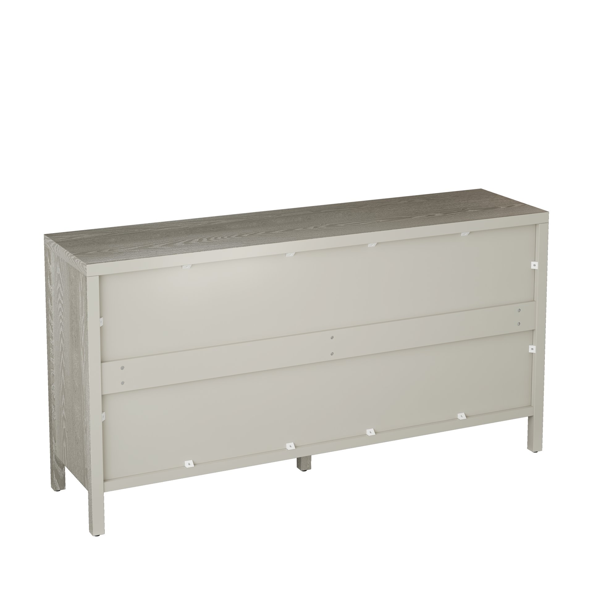 Buffet Cabinet With 4 Doors, Storage Sideboard For Living Room, Dining Room - Champagne - Image 15