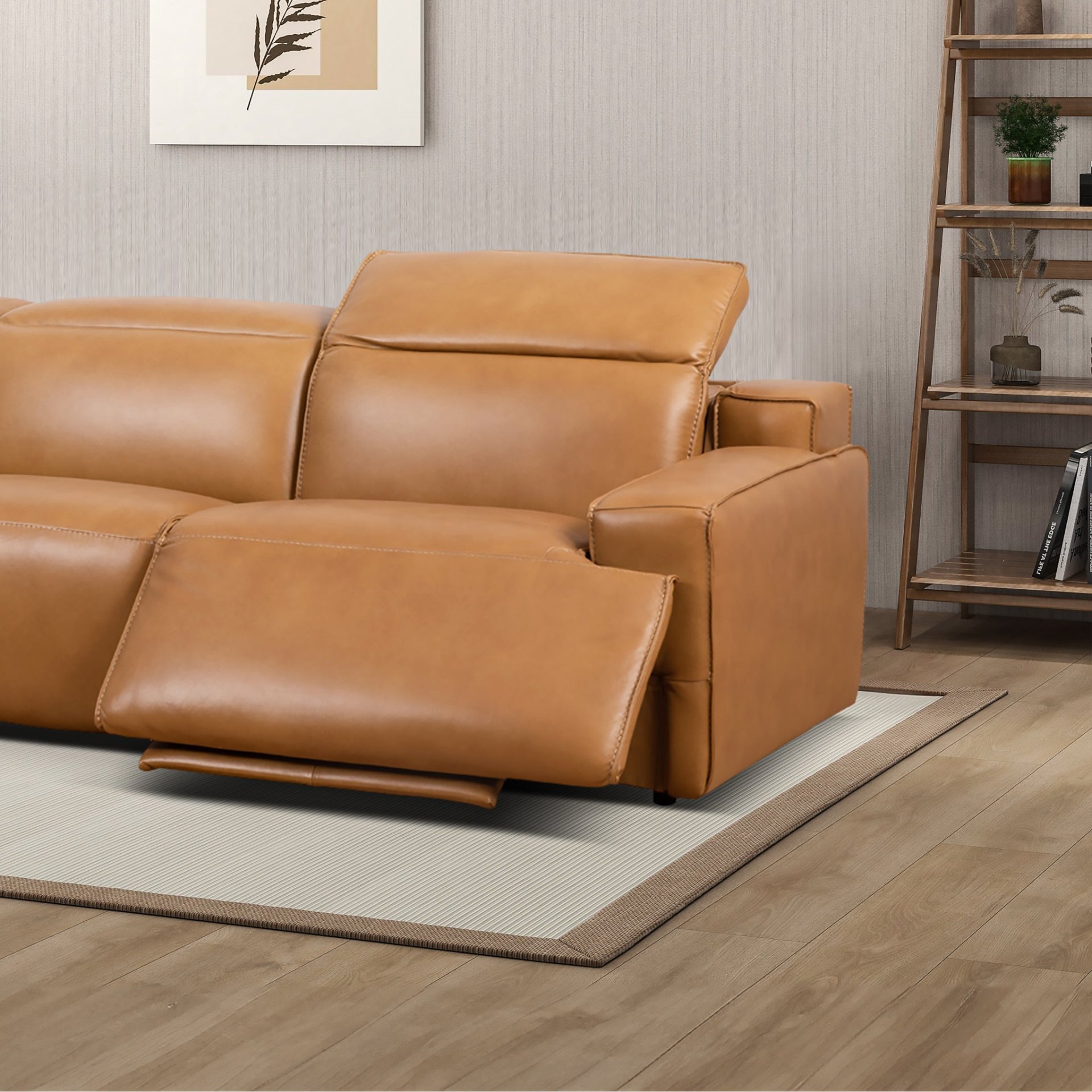 Urbana - Triple Power Recliner Sofa - Tan - Image 8
