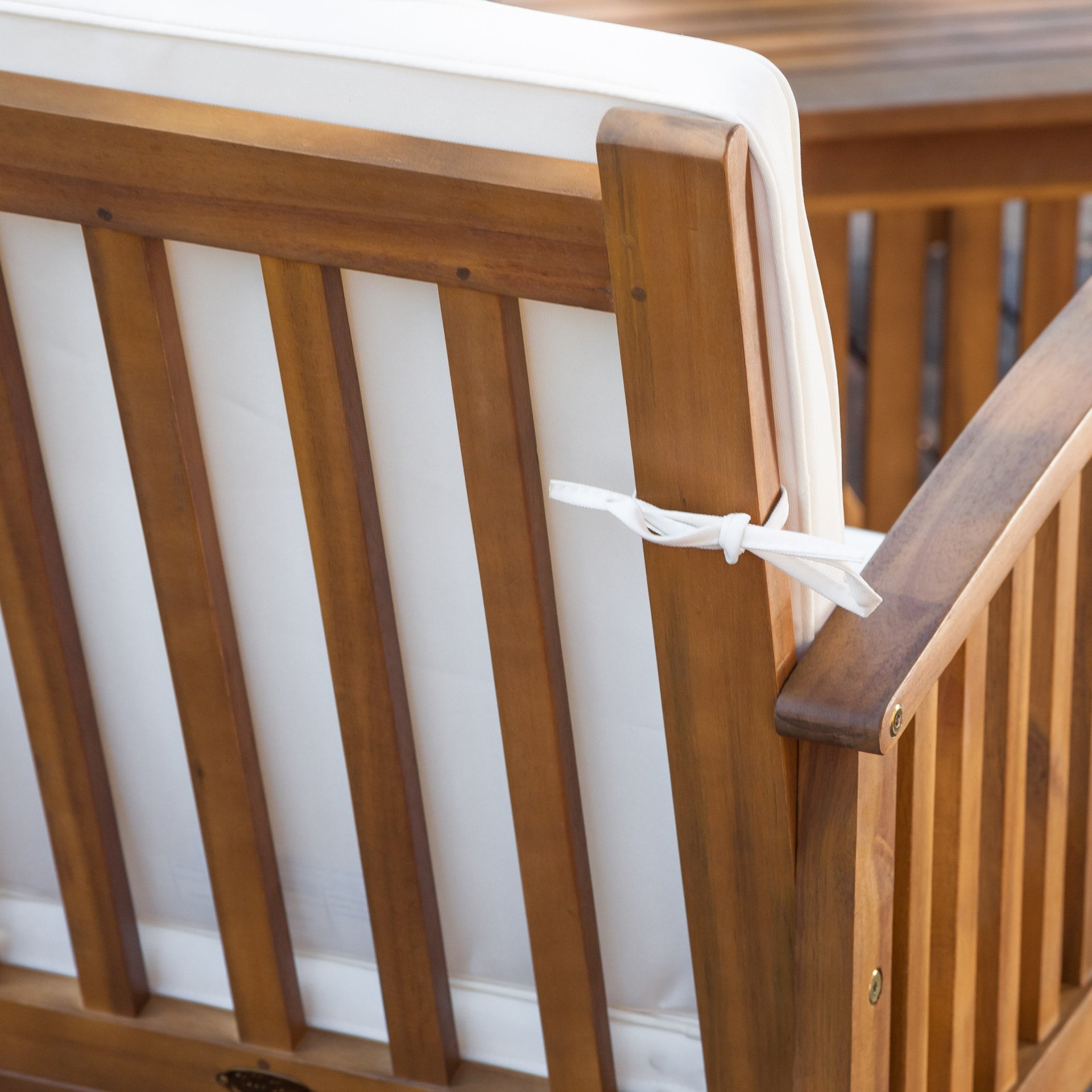 4 Pieces Set Outdoor Chat Set With Water Resistant Cushions - Brown - Image 5