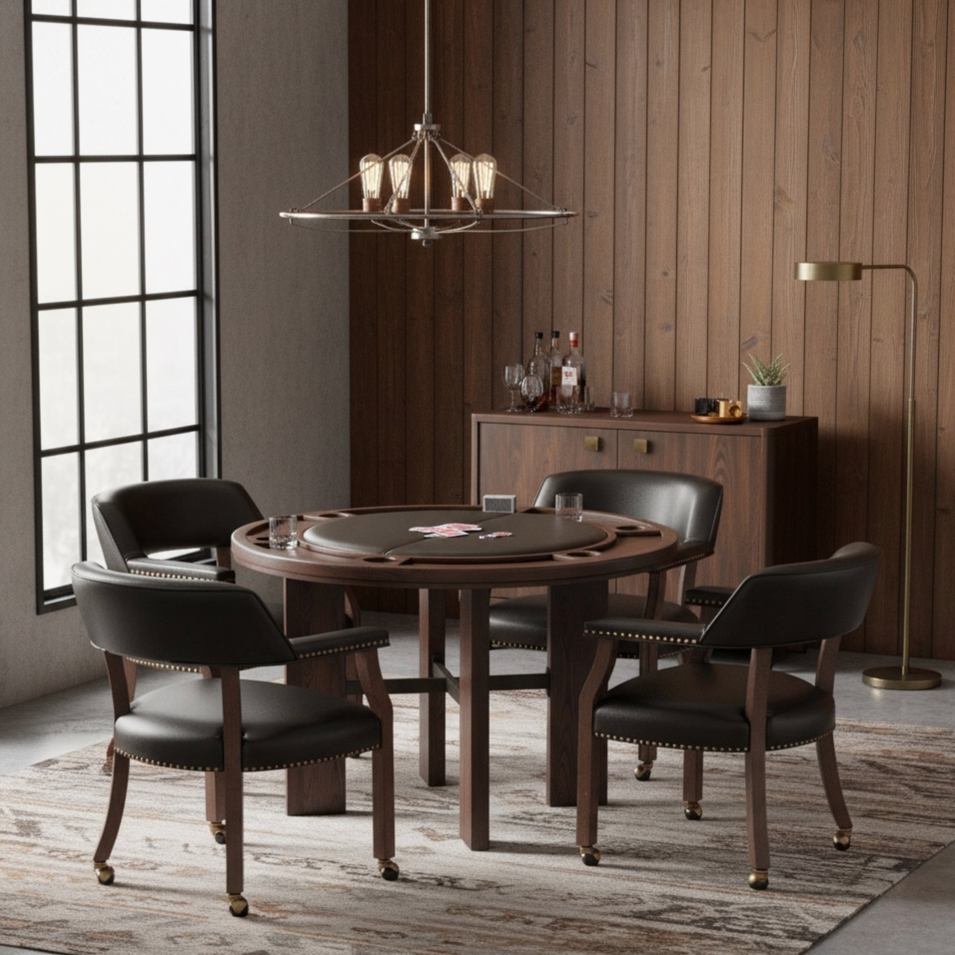 Gorman - Dining / Game Table - Walnut Brown - Image 19