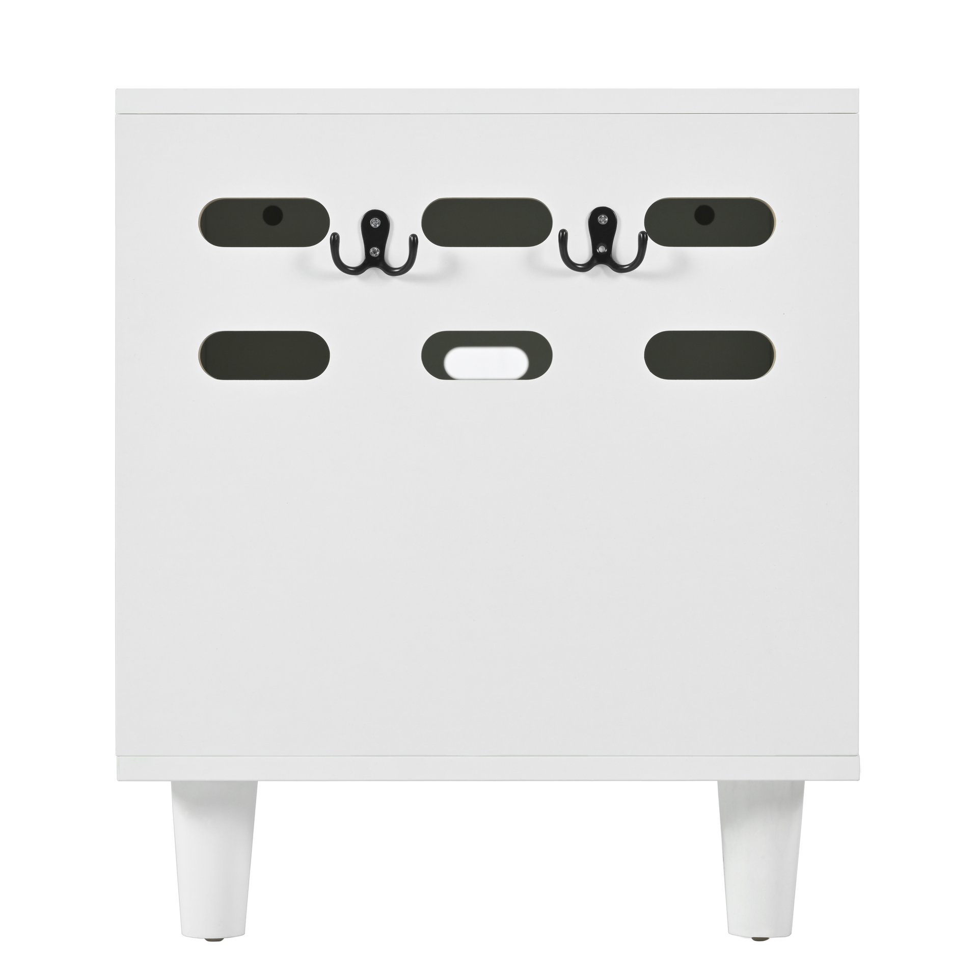 Furniture Style Cat Cabinet Cat Litter Box With Sisal Scratching Door - Cream White - Image 12