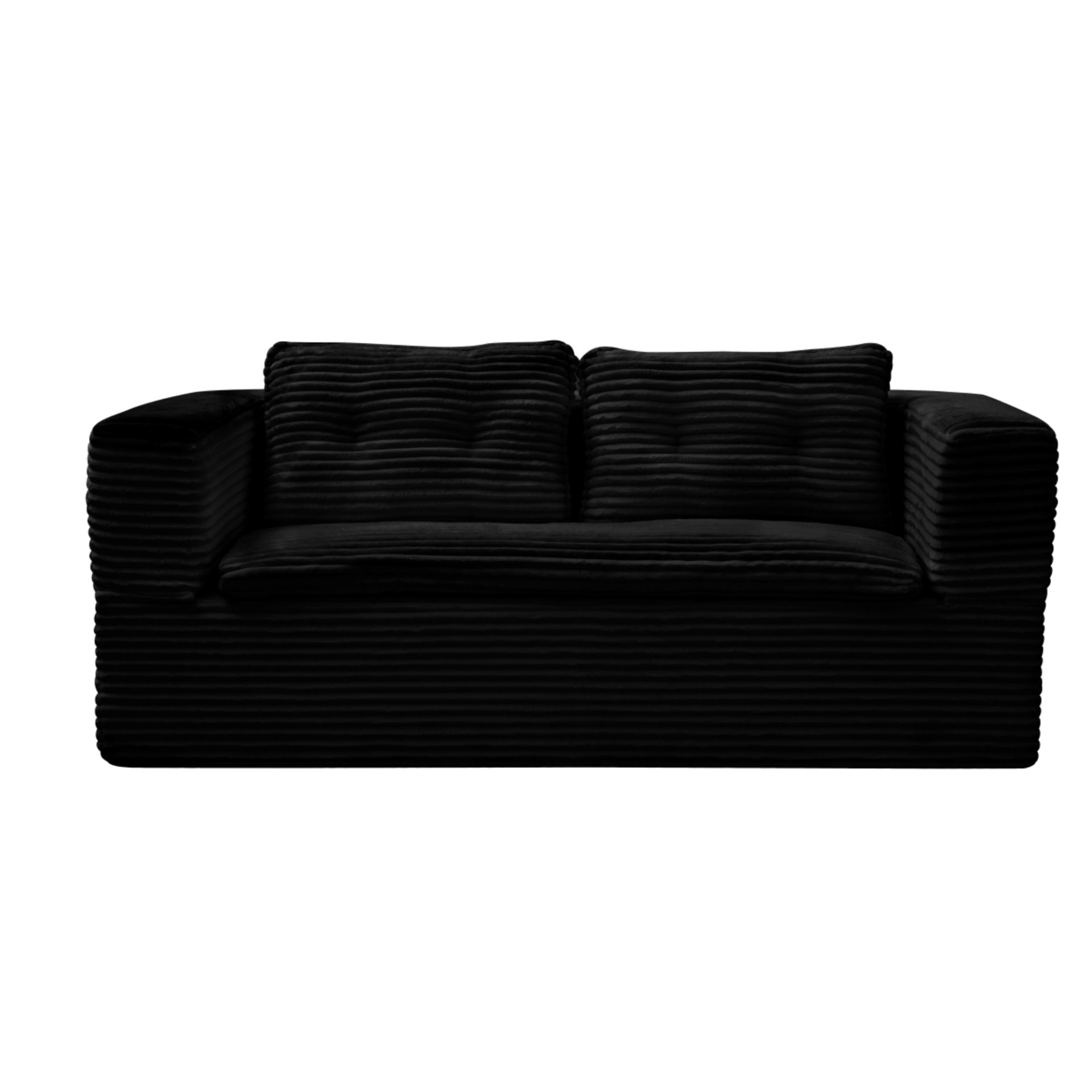 Multi Functional Sectional Sofa Bed With Independent Chaise Lounge And Functional Blanket - Black - Image 13