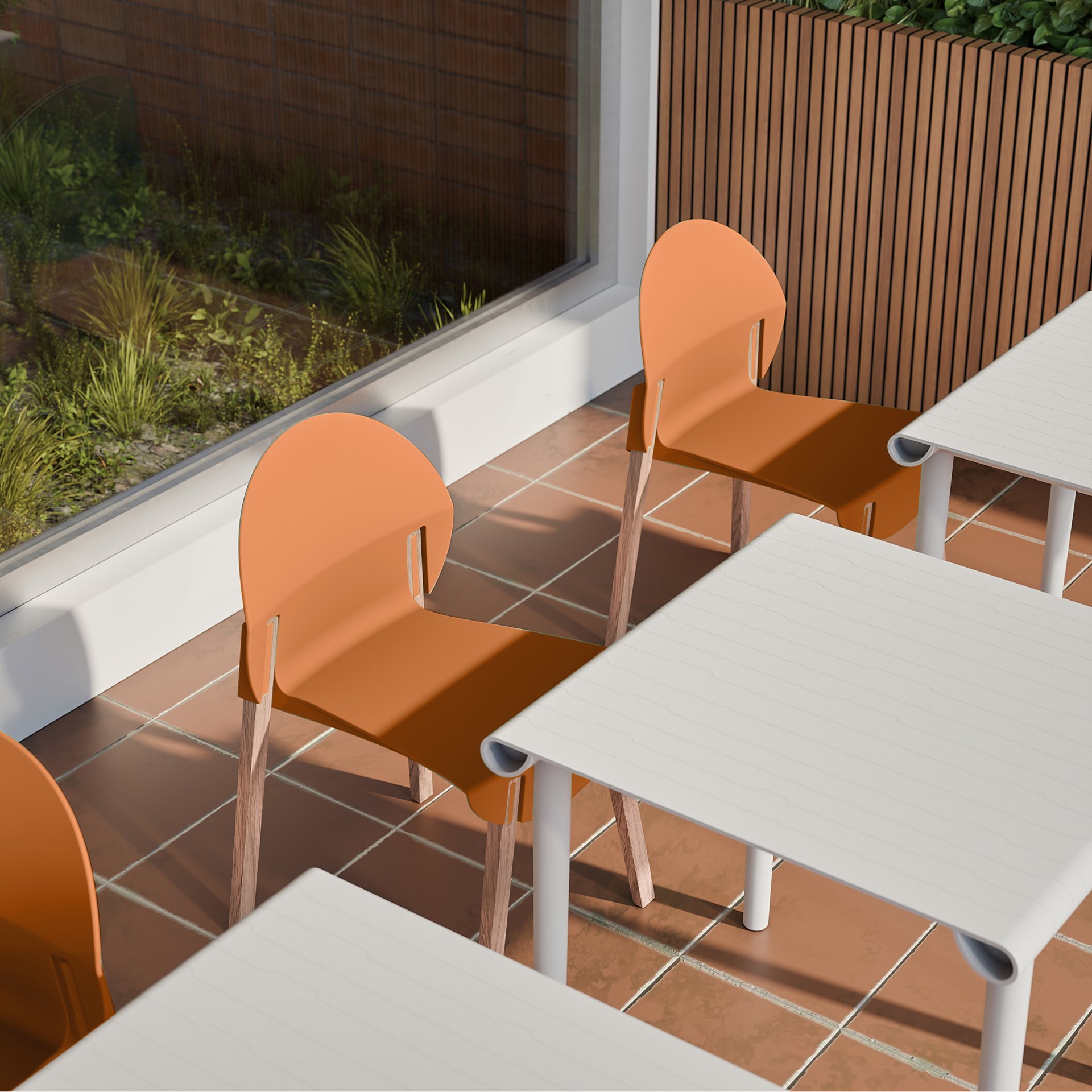 4 Piece Set Of Single Chairs With A Design Combining Modern And Traditional Elements, Durable And Comfortable - Tropical Orange - Image 21