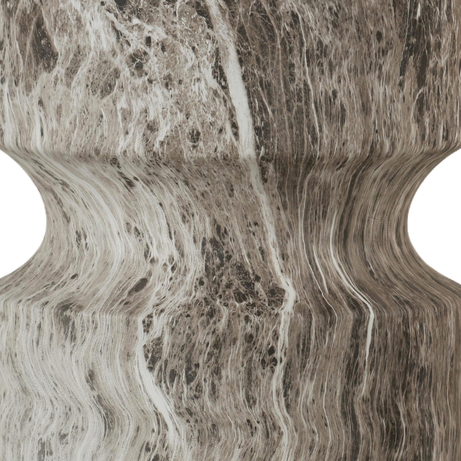 Outdoor Geometric Round End Table - Marble - Image 8