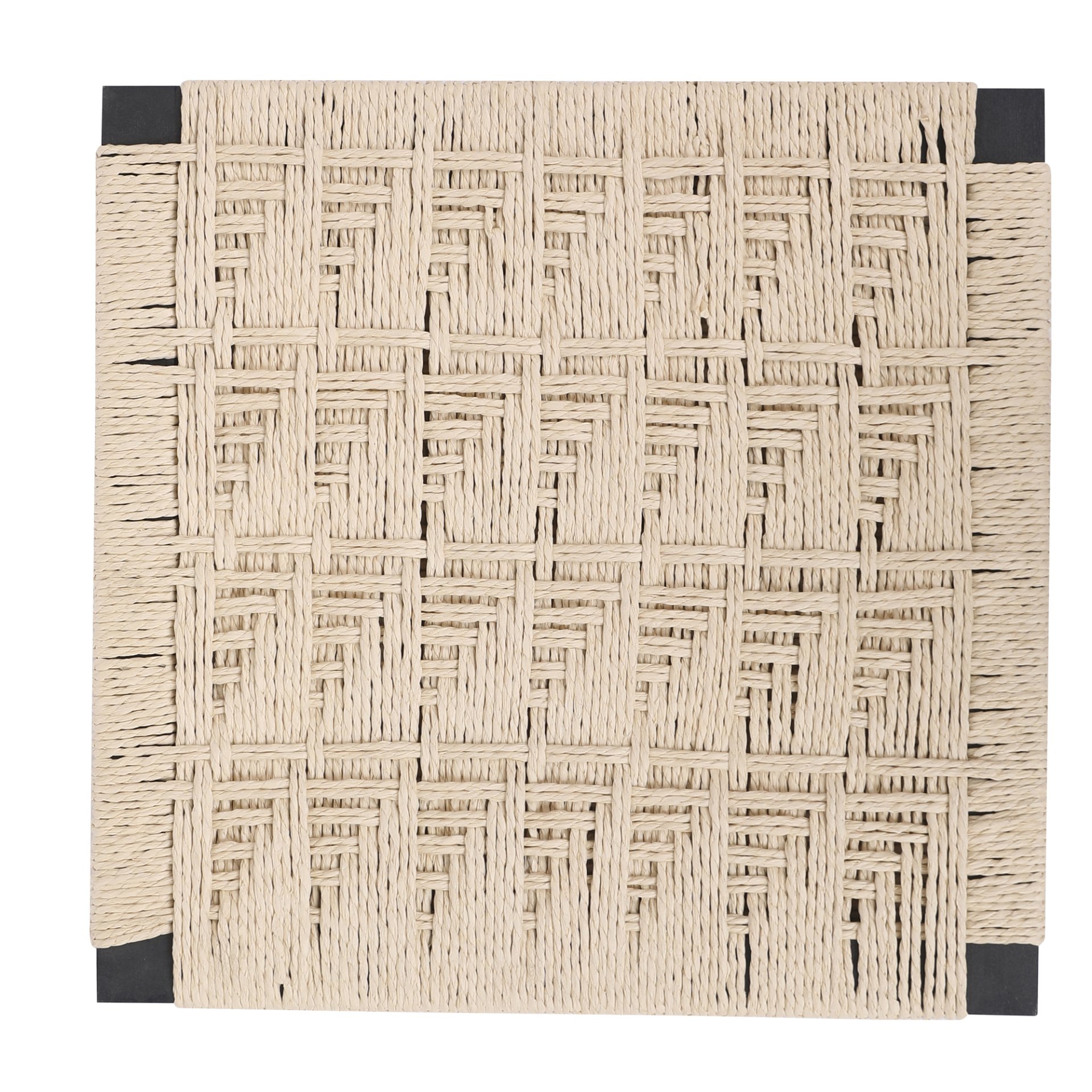 Style B, Woven Bar Stools With Backrest, Paper Rope Weave Dining Chairs For Kitchen Island - Creamy White - Image 16