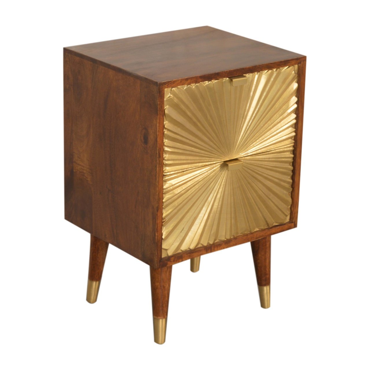 Manila - Nightstand - Brown / Gold - Image 4