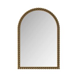 Vintage Art Arch Mirror, Wall Hanging Or Table Display For Living Room - Gold