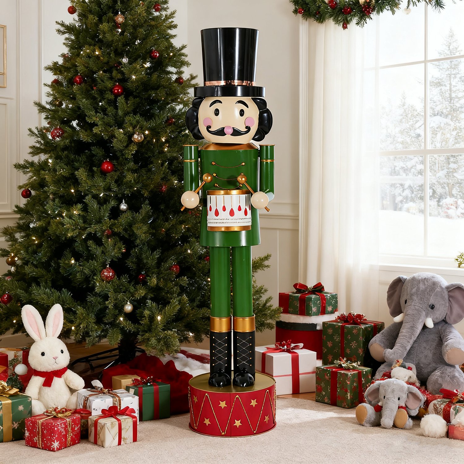 Nutcracker Holiday Decor - Green / Red - Image 2