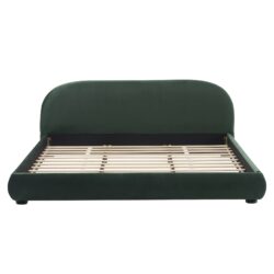 King Size Bed With Curved Headboard - Green
