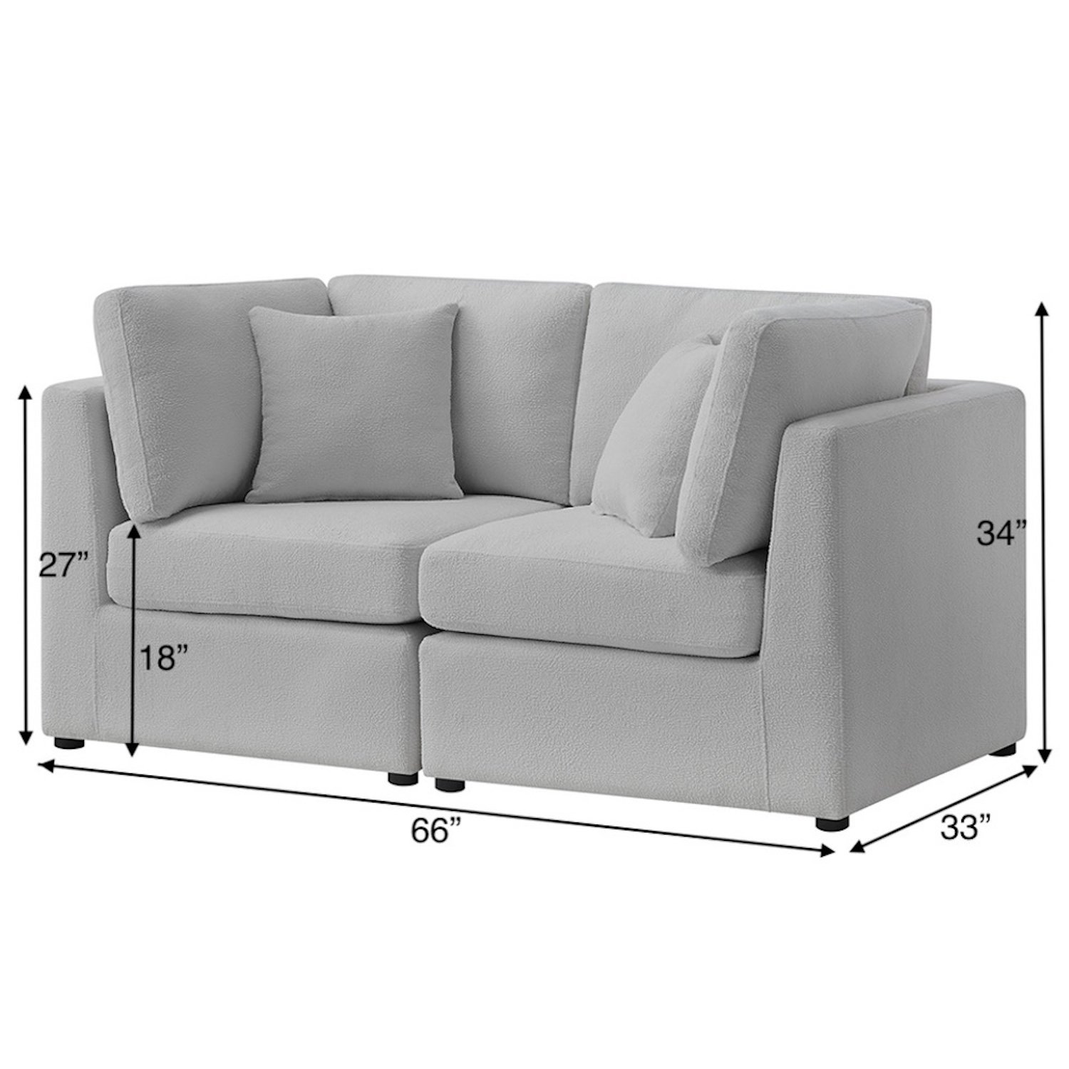 Chauncy - 2 Piece Sofa - Gray - Image 3