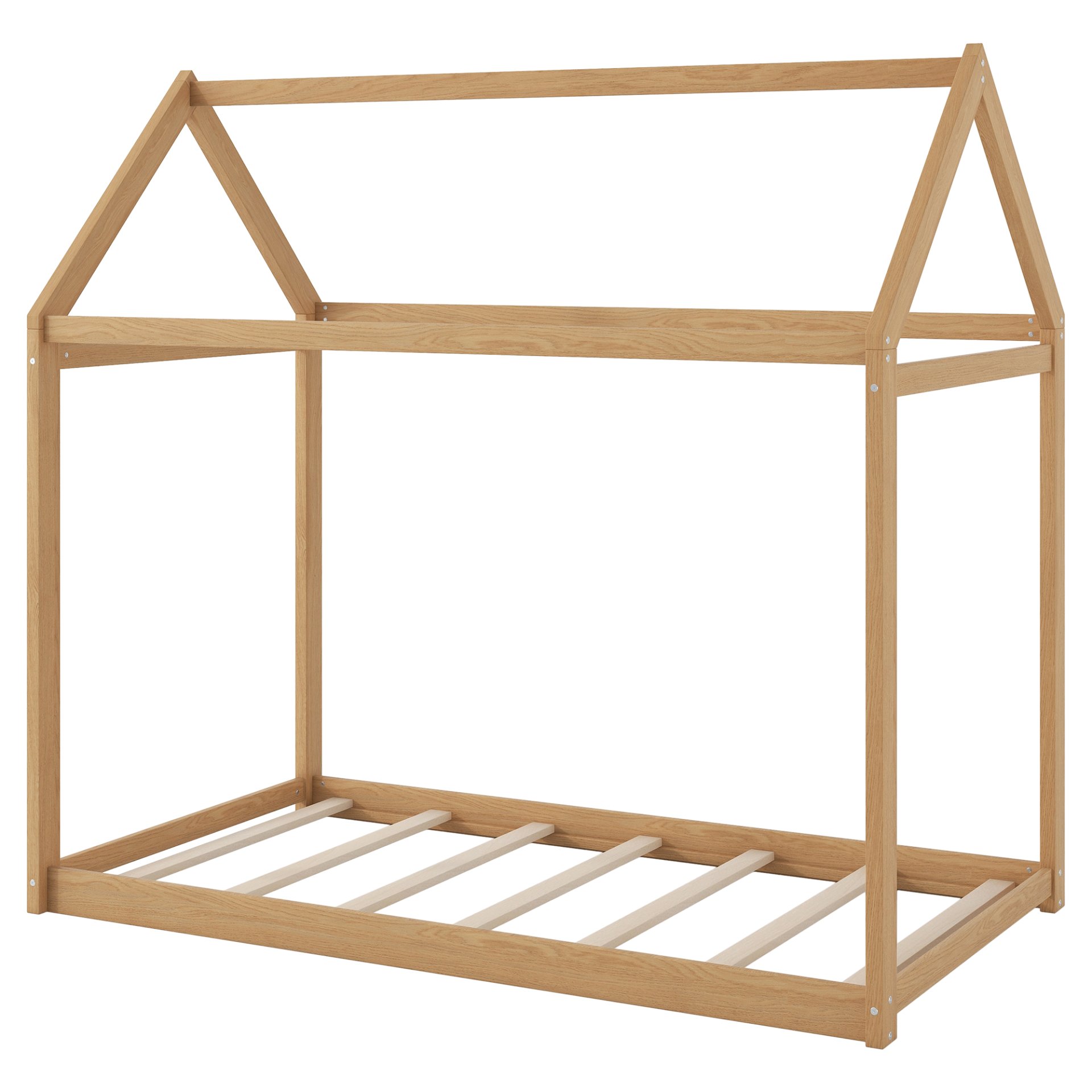 Twin Size House Bed - Wood - Image 8