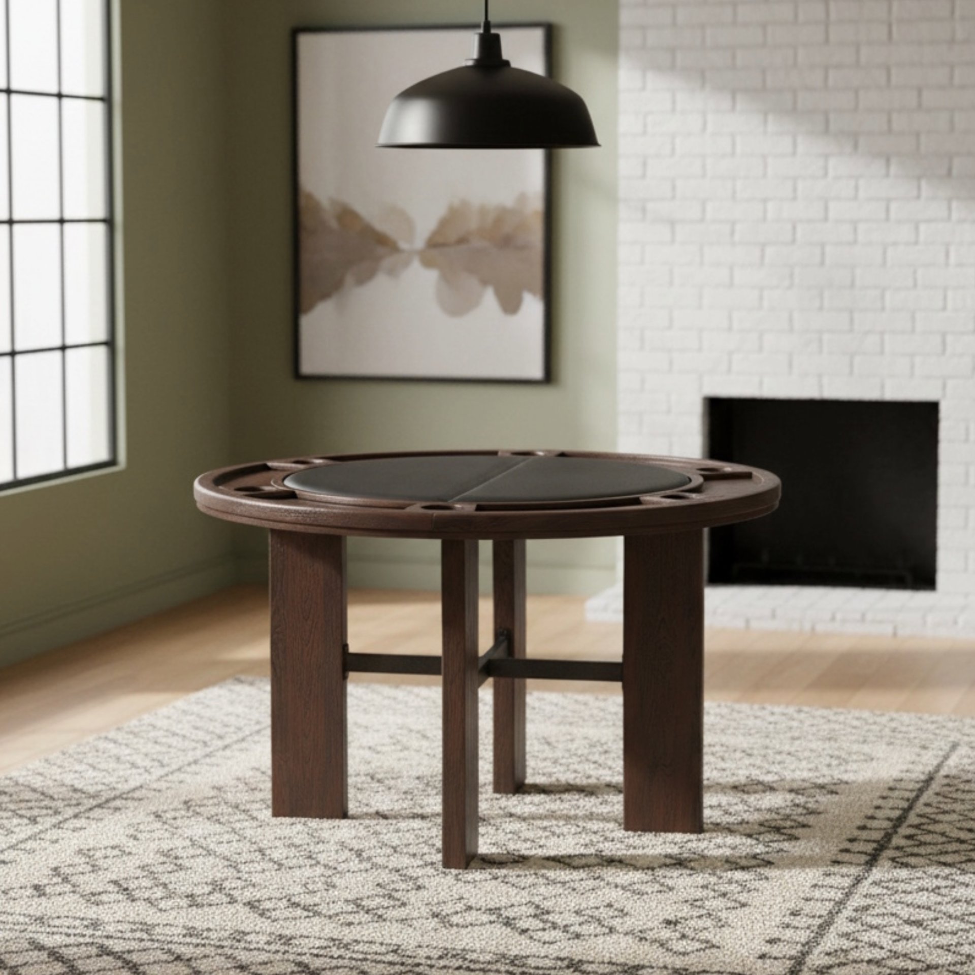 Gorman - Dining / Game Table - Walnut Brown - Image 2