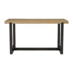 Bar Height Table With Trestle Base - Brown
