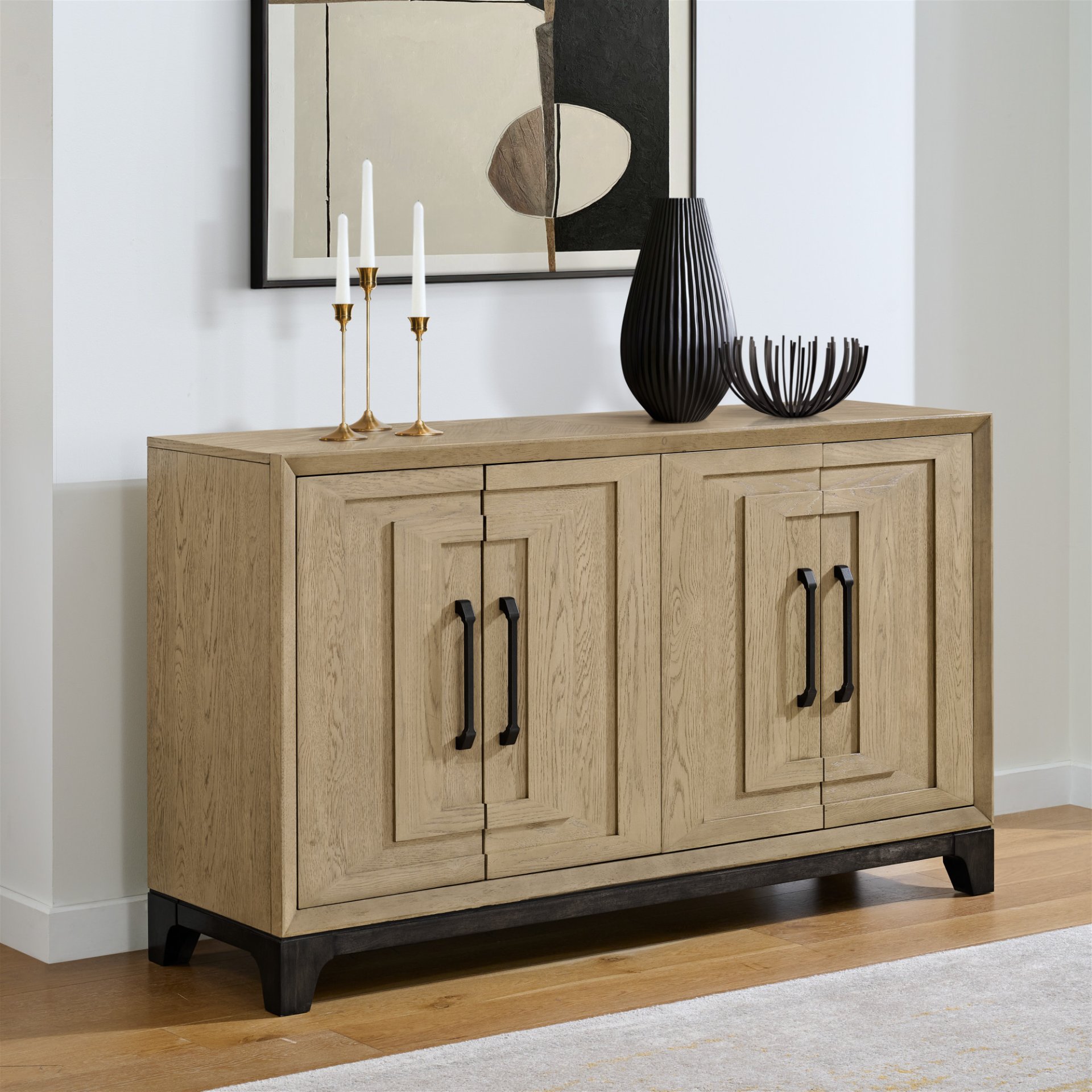 Sideboard With Ample Storage - Brown - Image 2