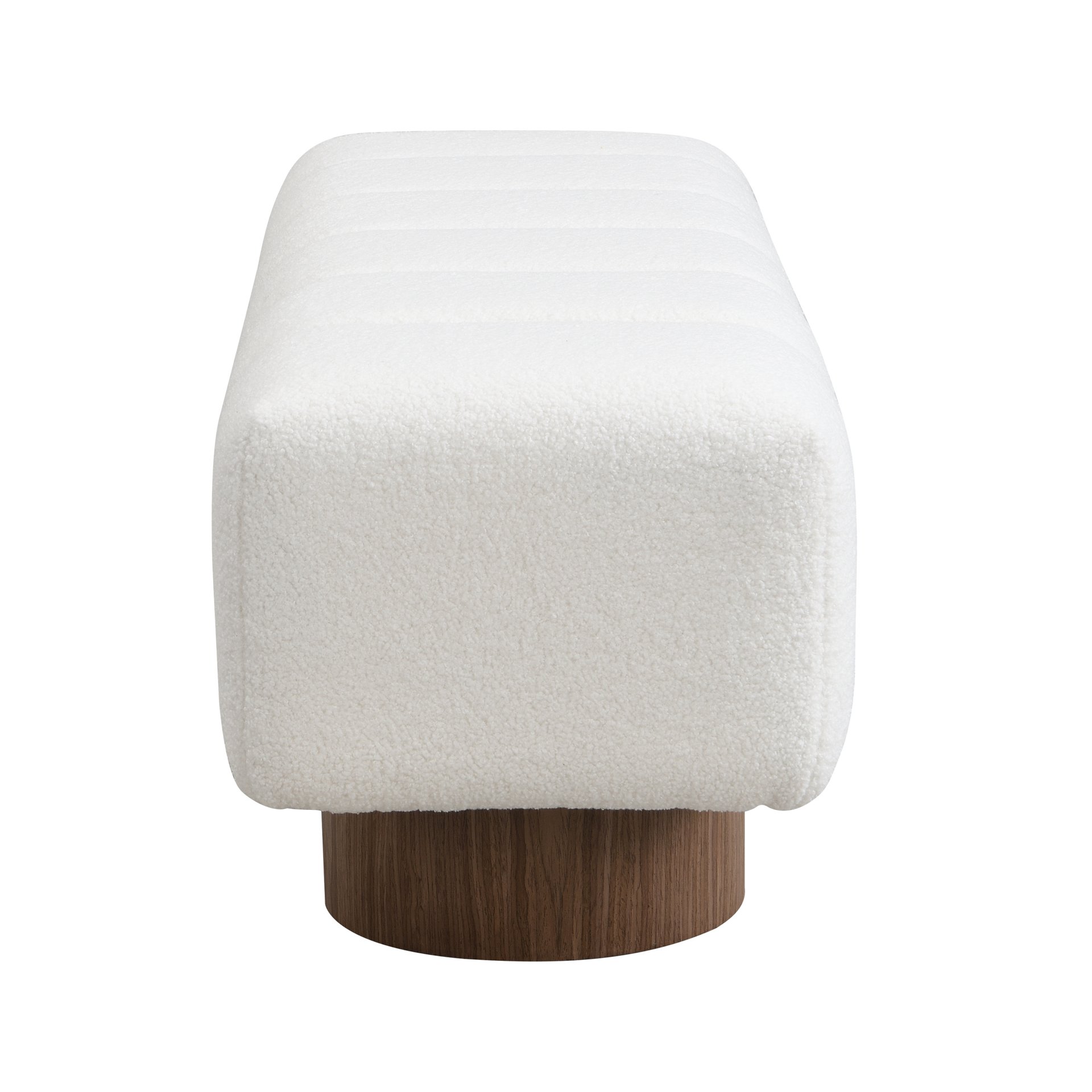 Upholstered Dining Bench For Dining Room - White - Image 7