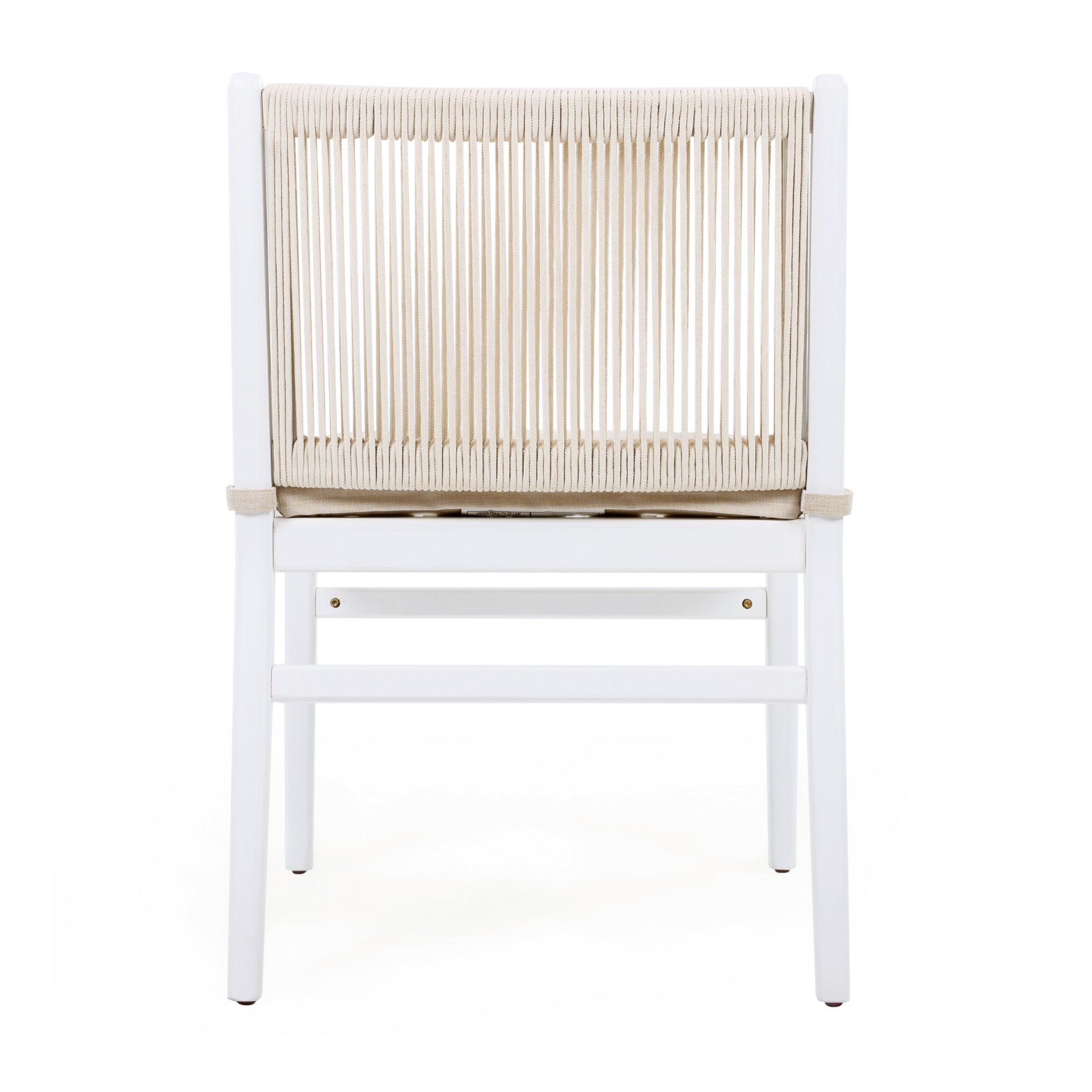 Outdoor Dining Armchair (Set of 2) - Beige / White - Image 6
