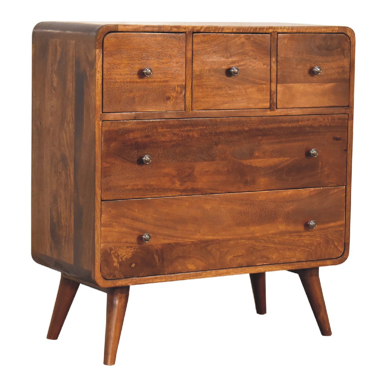 3 Over 2 Curved Chest - Brown - Image 3