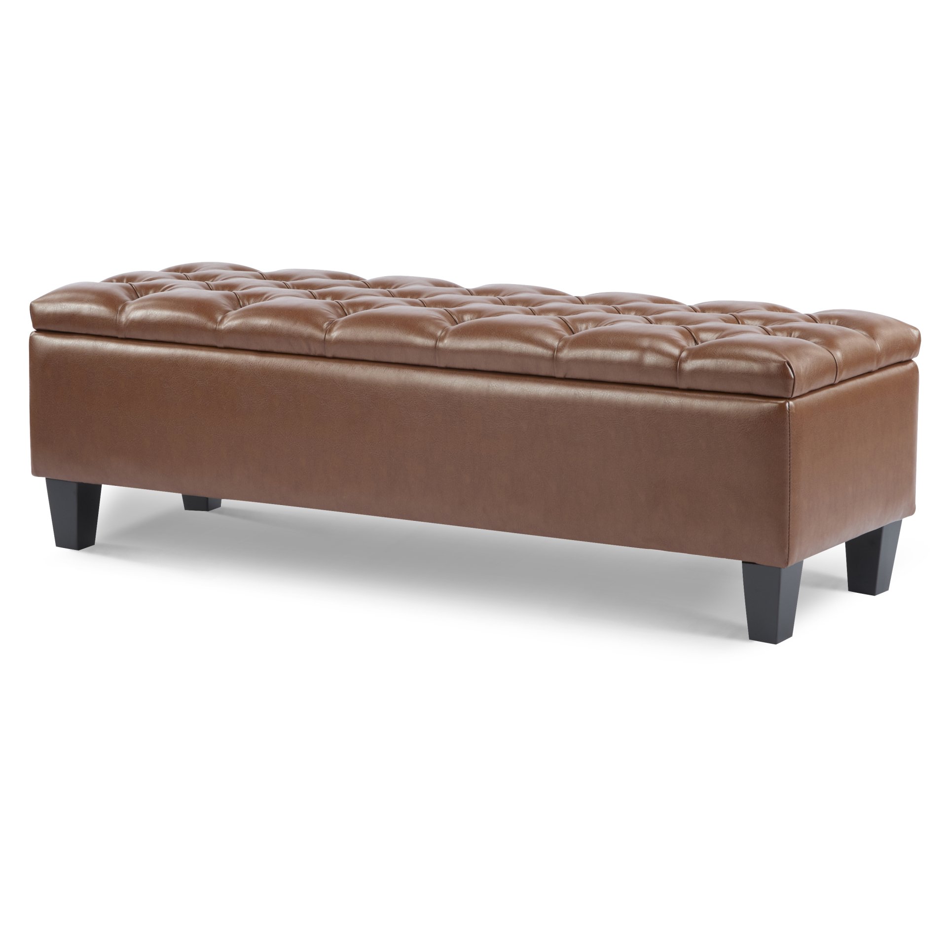 Ottoman Bench With Storage - Brown - Image 7