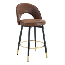 Rotatable Bar Chair (Set of 2) - Brown / Black