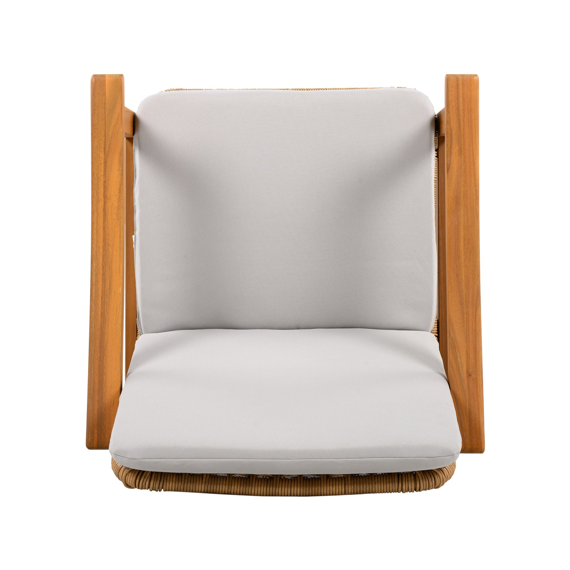Outdoor Dining Chairs (Set of 2) - Gray / Teak - Image 10