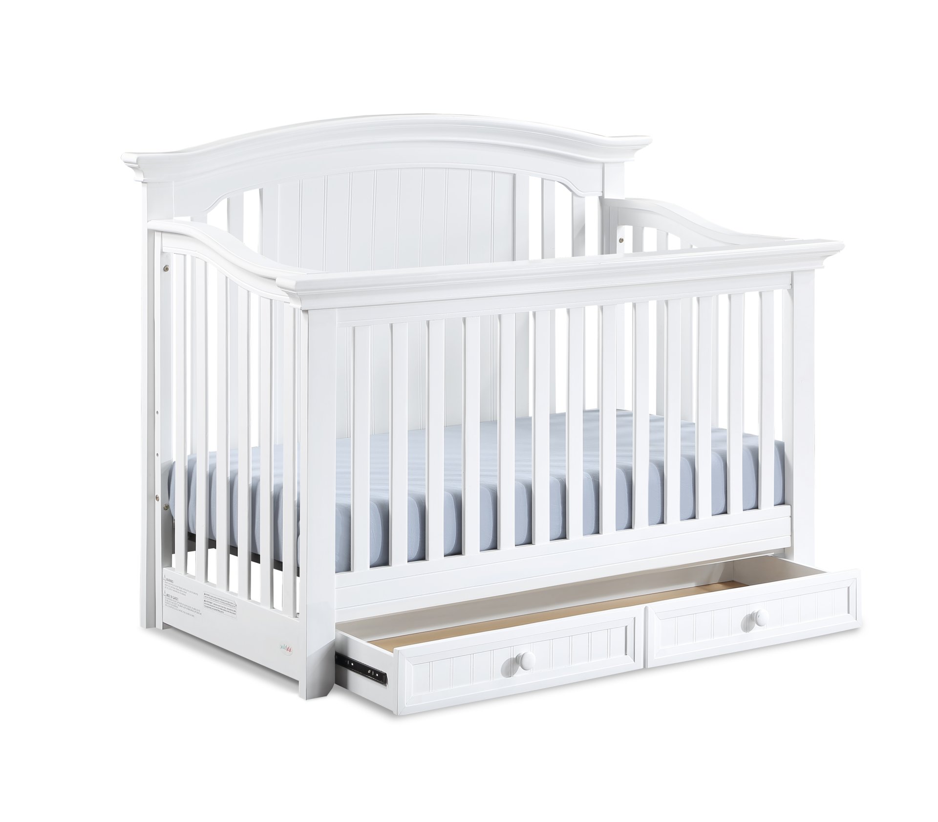 Winchester - 4 In 1 Convertible Crib - White - Image 2
